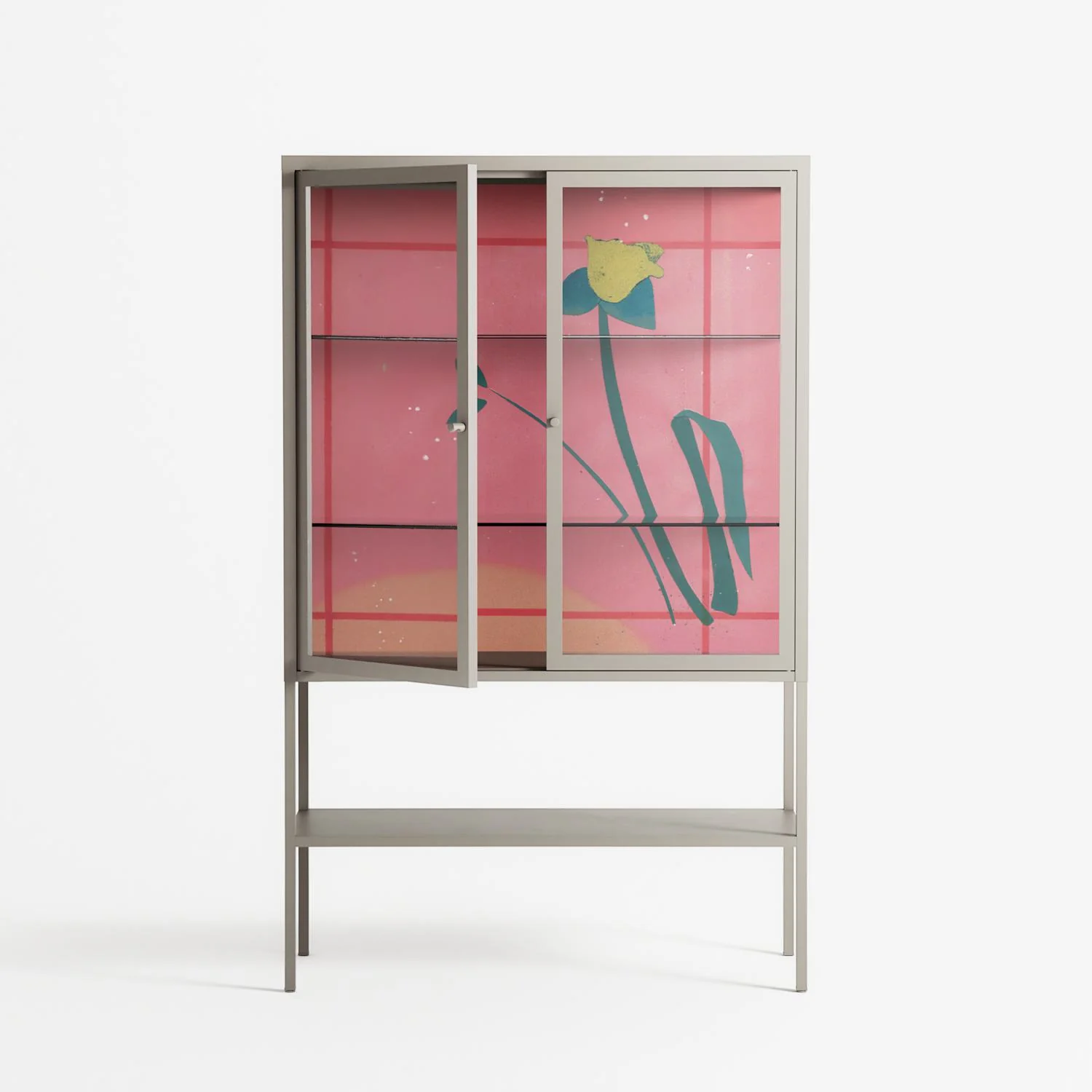 Tender Age in Bloom - Loft Cabinet - Ciara Wade - Pebble - Clear glass - Image 2