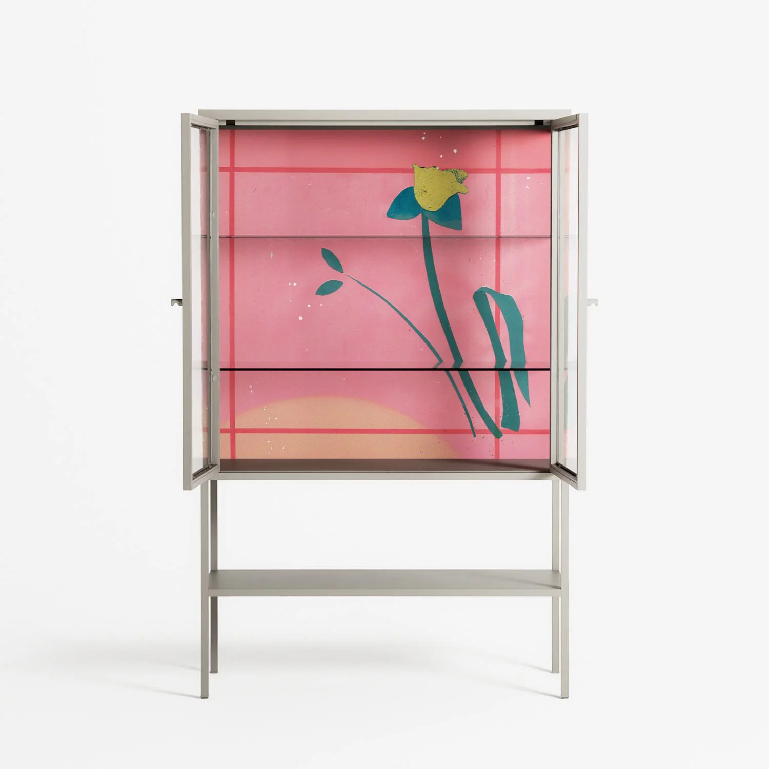 Tender Age in Bloom - Loft Cabinet - Ciara Wade - Pebble - Clear glass - Image 3