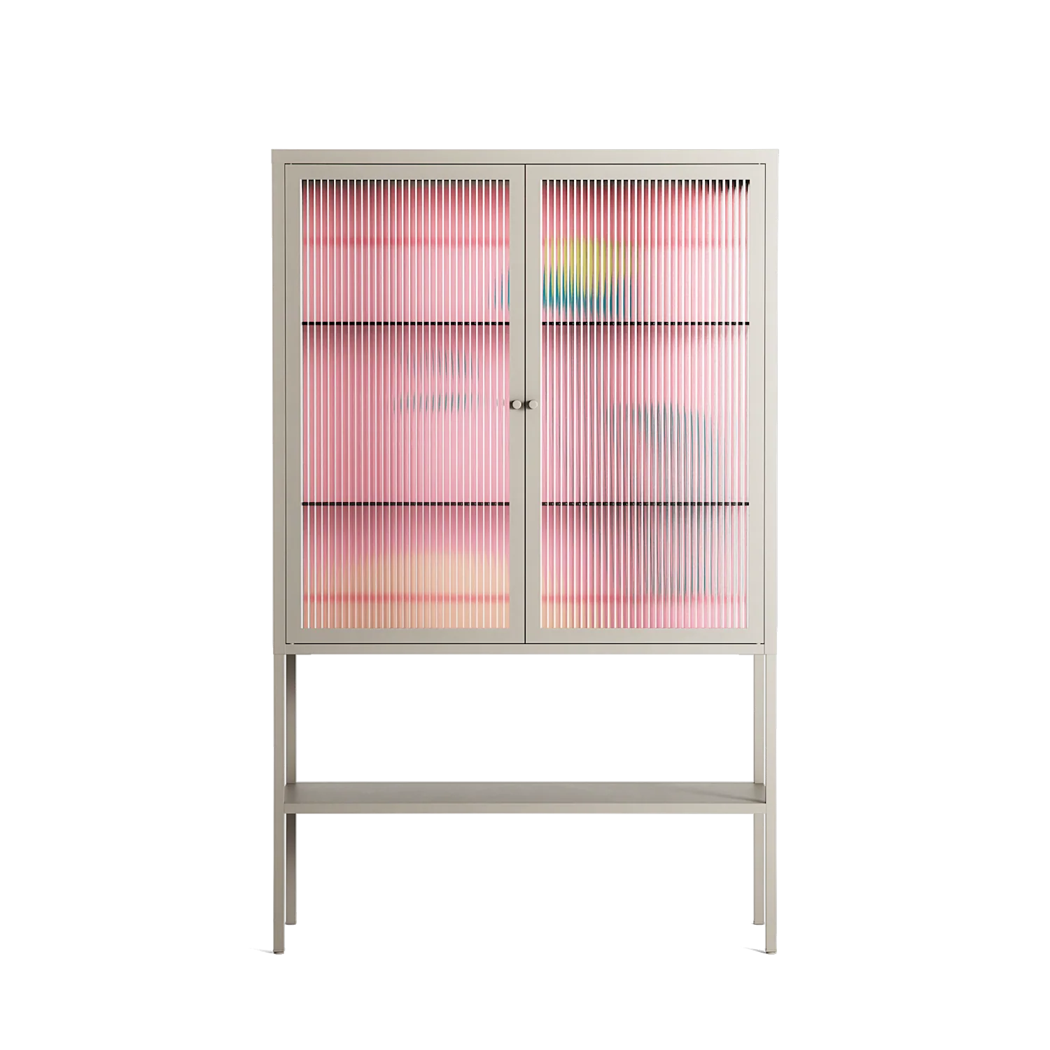 Tender Age in Bloom - Loft Cabinet - Ciara Wade - Pebble - Reeded glass