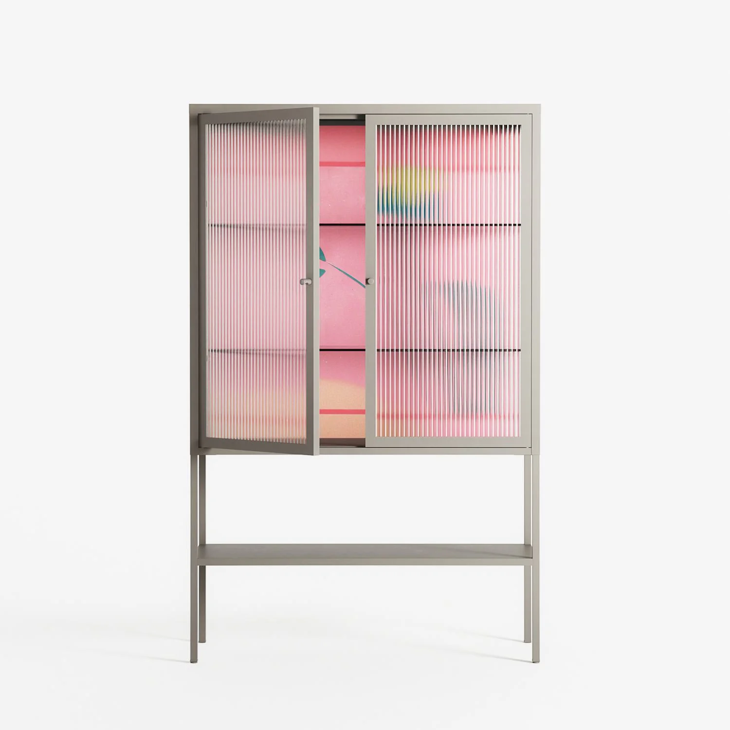 Tender Age in Bloom - Loft Cabinet - Ciara Wade - Pebble - Reeded glass - Image 2