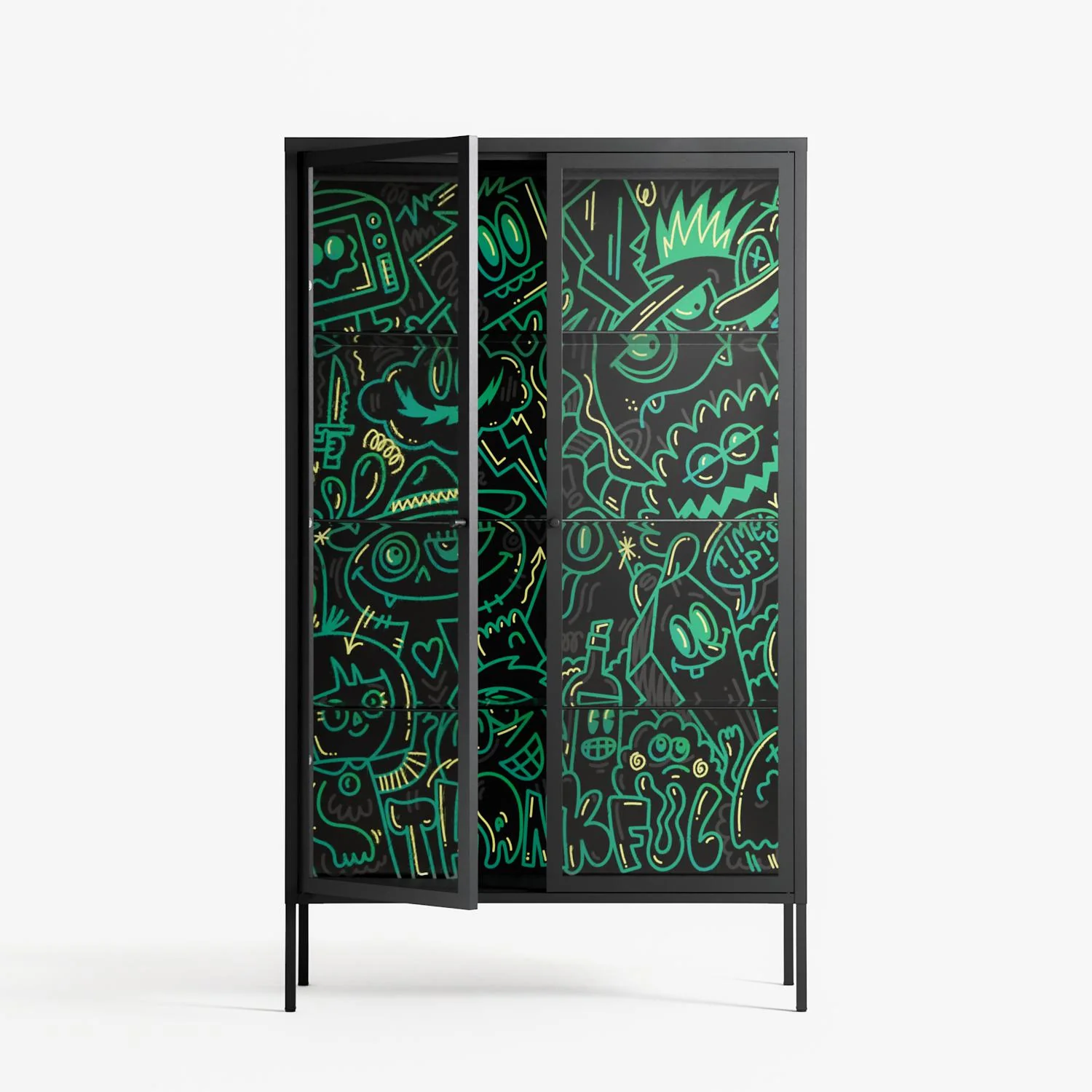 Thankful - Cabinet - Craig Watkins - Antracite - Clear glass - Image 2