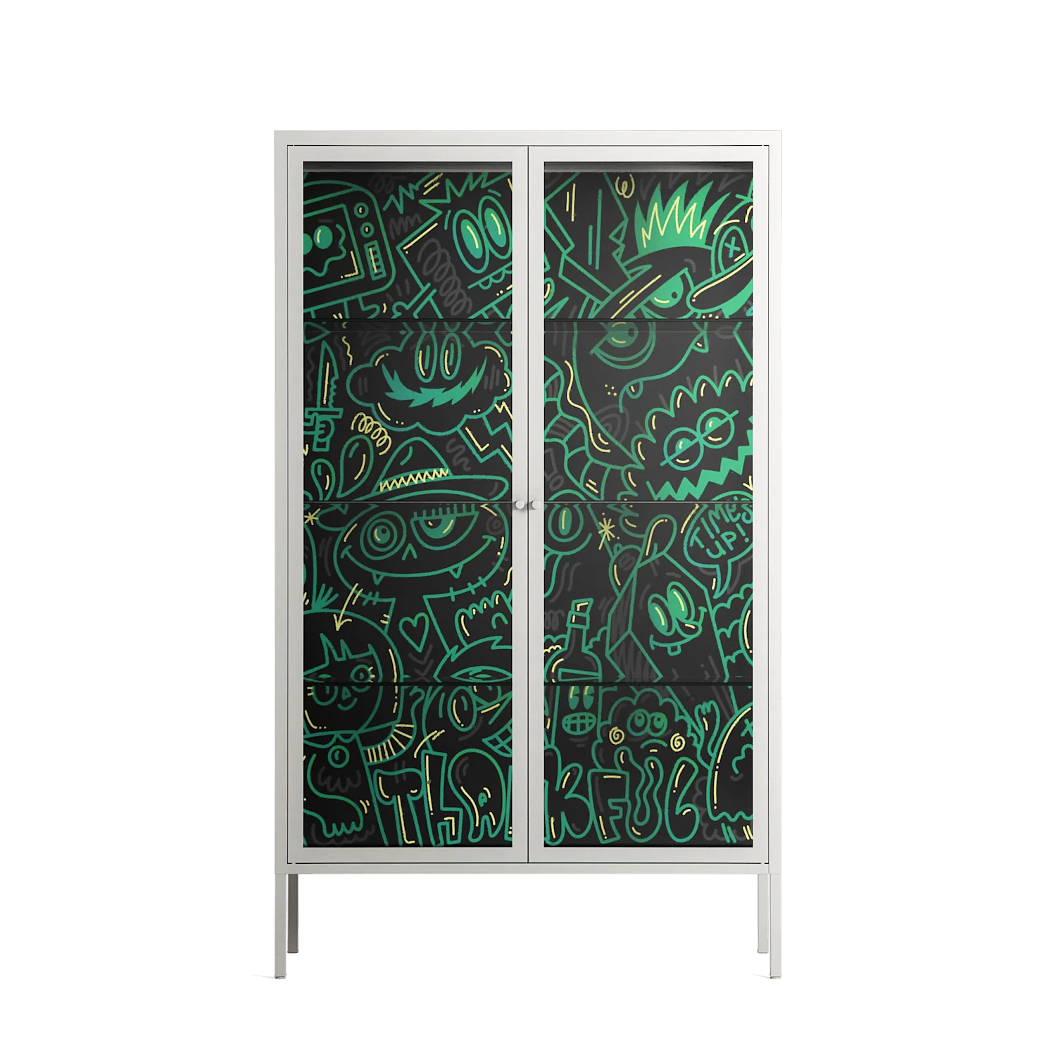 Thankful - Cabinet - Craig Watkins - Chalk - Clear glass