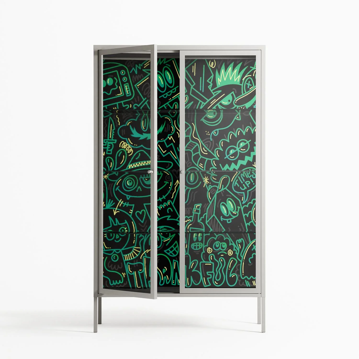 Thankful - Cabinet - Craig Watkins - Chalk - Clear glass - Image 2