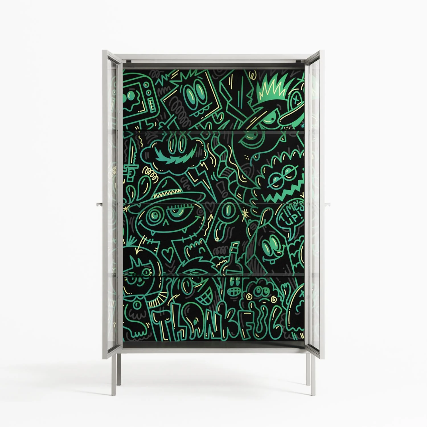 Thankful - Cabinet - Craig Watkins - Chalk - Clear glass - Image 3