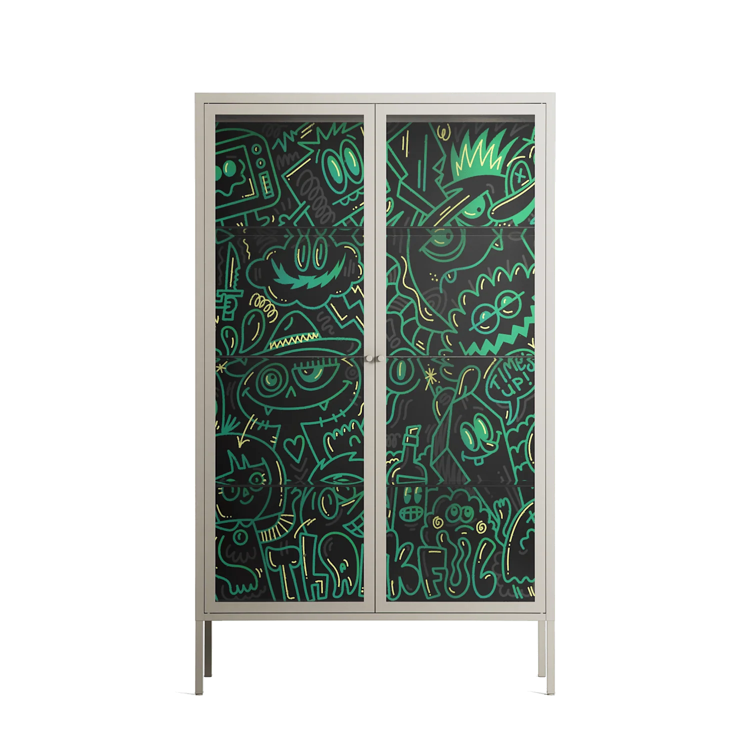 Thankful - Cabinet - Craig Watkins - Pebble - Clear glass