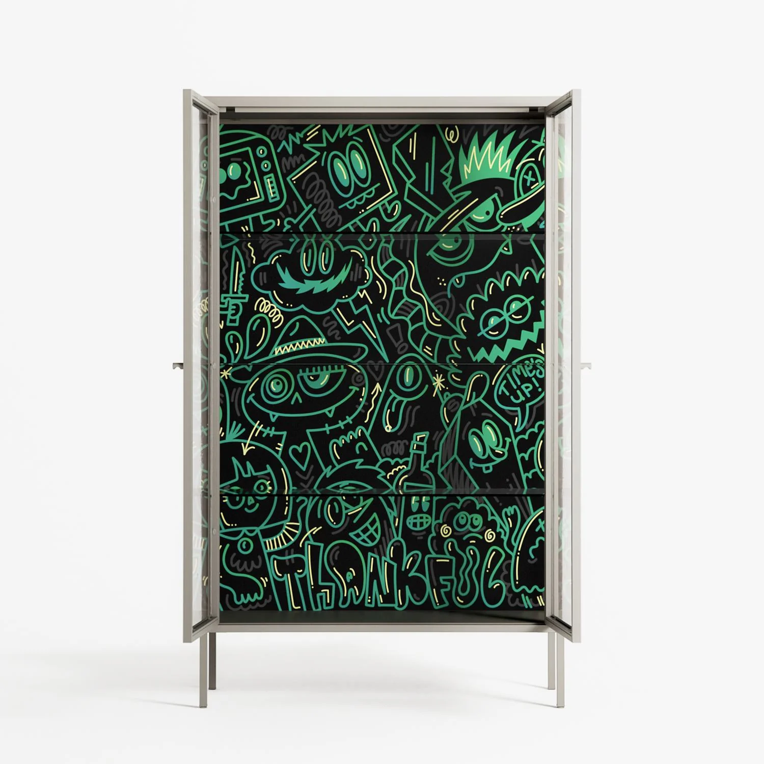 Thankful - Cabinet - Craig Watkins - Pebble - Clear glass - Image 3