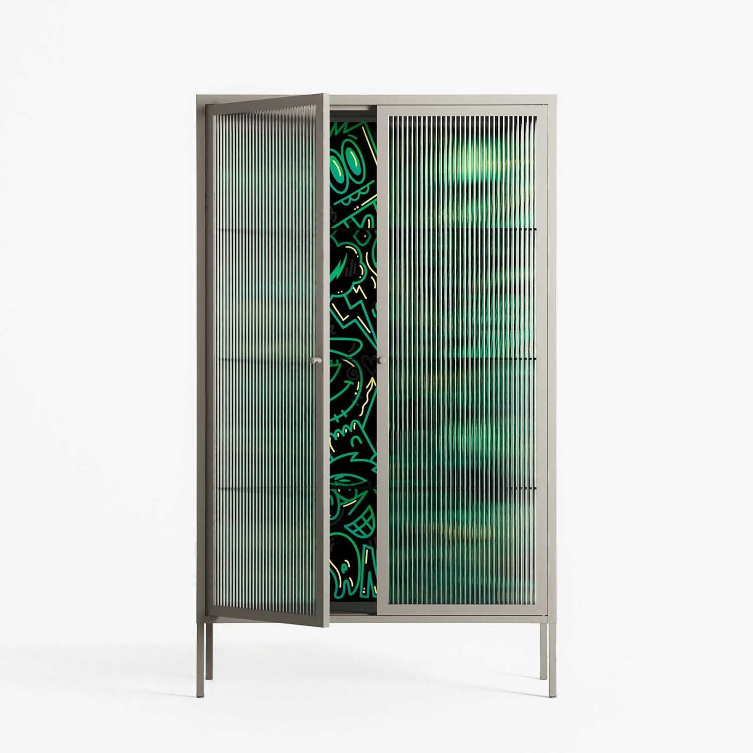 Thankful - Cabinet - Craig Watkins - Pebble - Reeded glass - Image 2