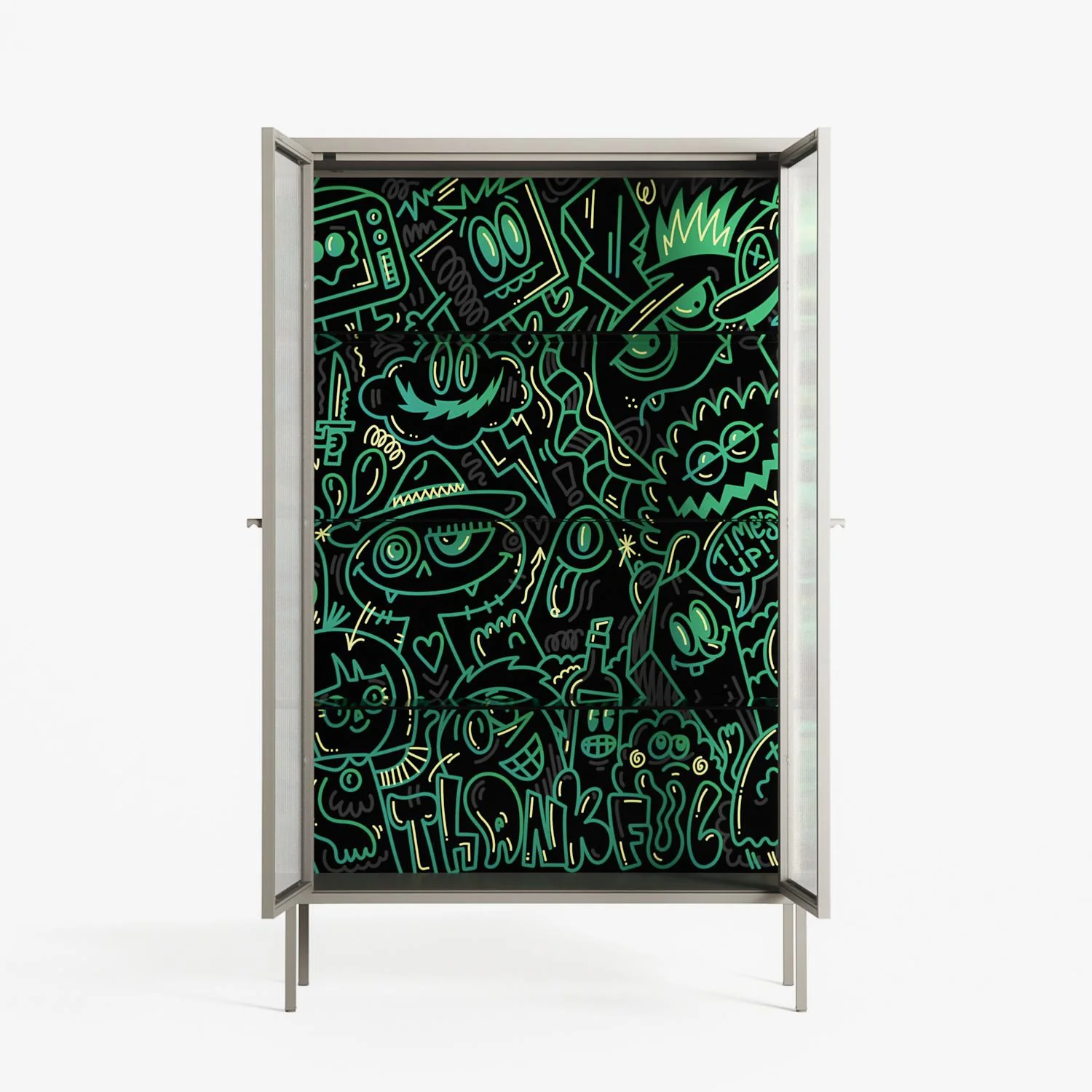 Thankful - Cabinet - Craig Watkins - Pebble - Reeded glass - Image 3