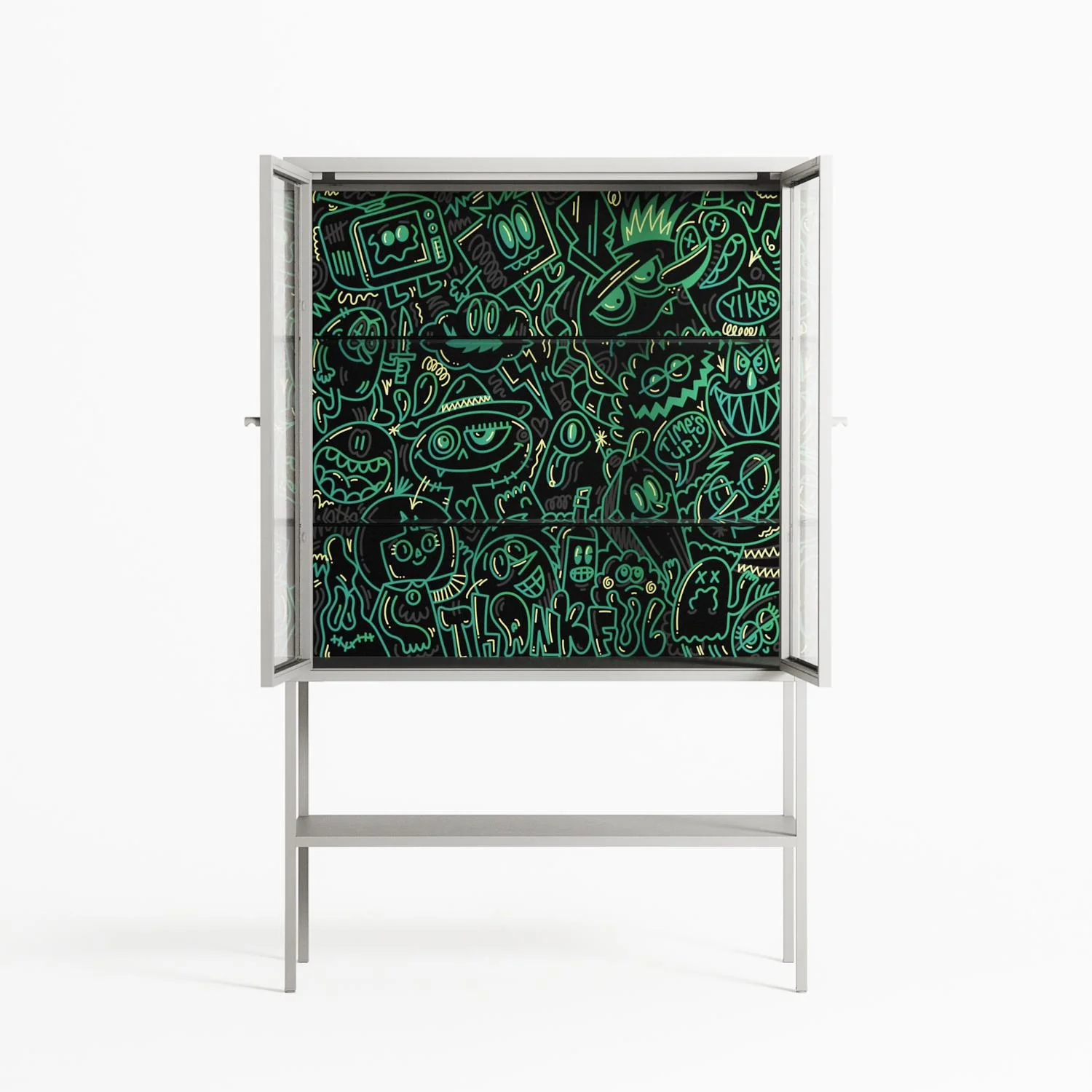 Thankful - Loft Cabinet - Craig Watkins - Chalk - Clear glass - Image 3