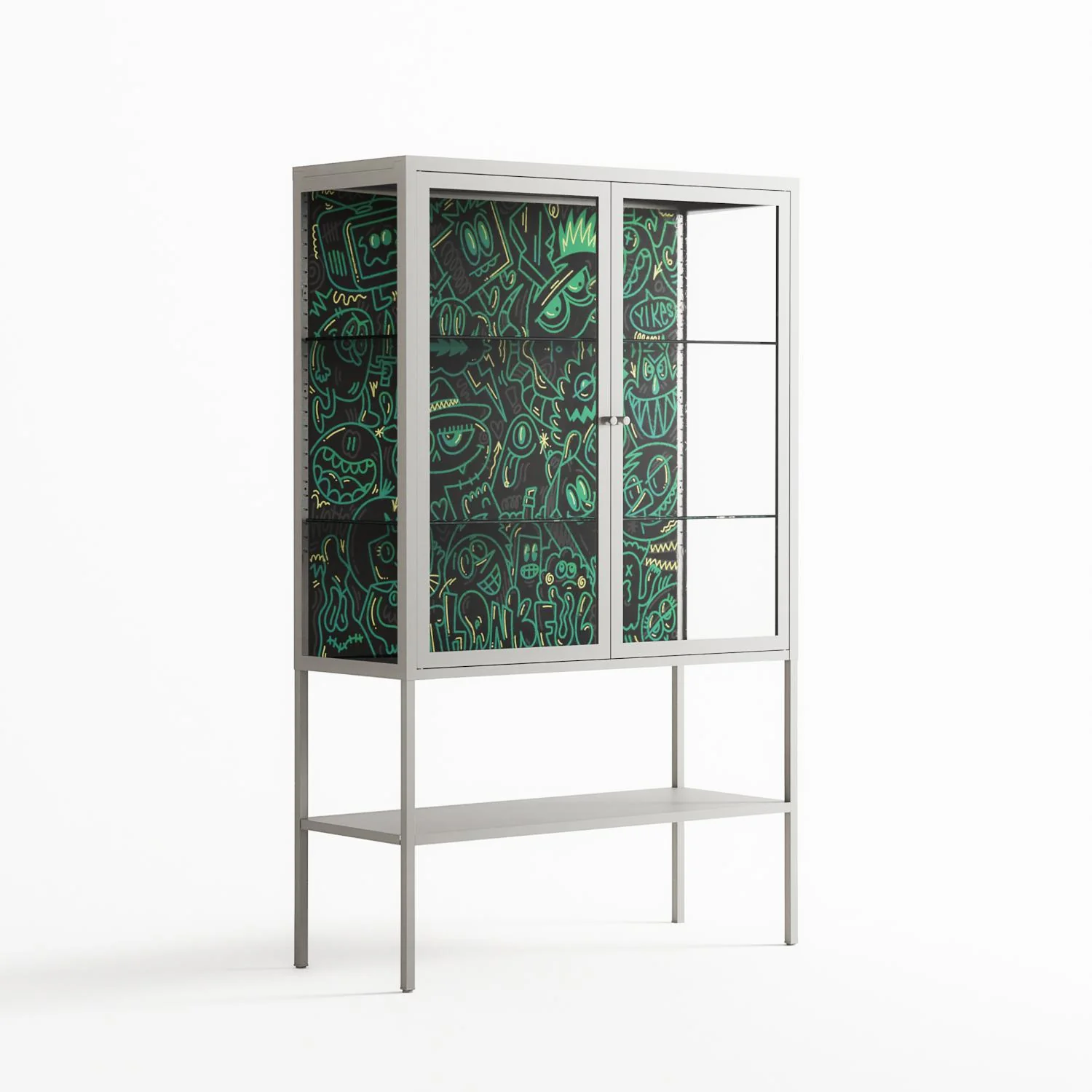 Thankful - Loft Cabinet - Craig Watkins - Chalk - Clear glass - Image 4