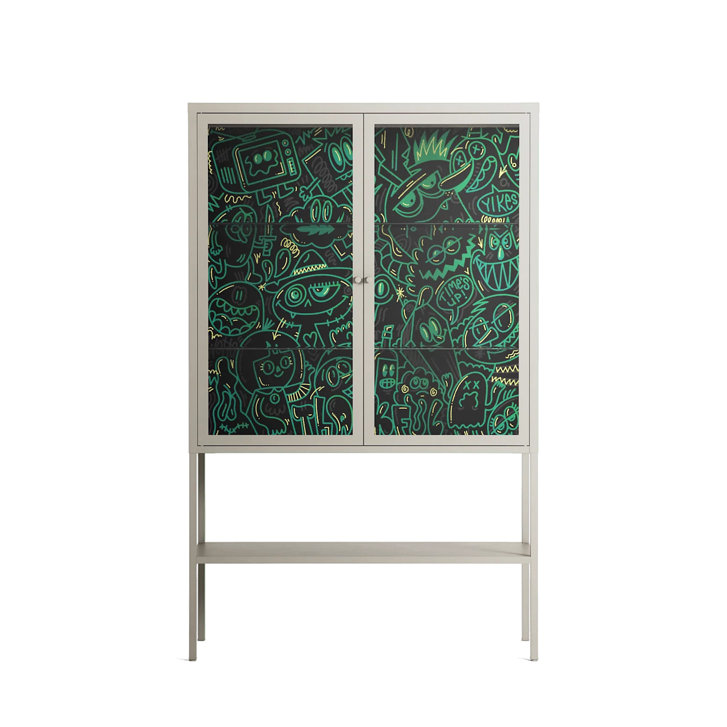 Thankful - Loft Cabinet - Craig Watkins - Pebble - Clear glass