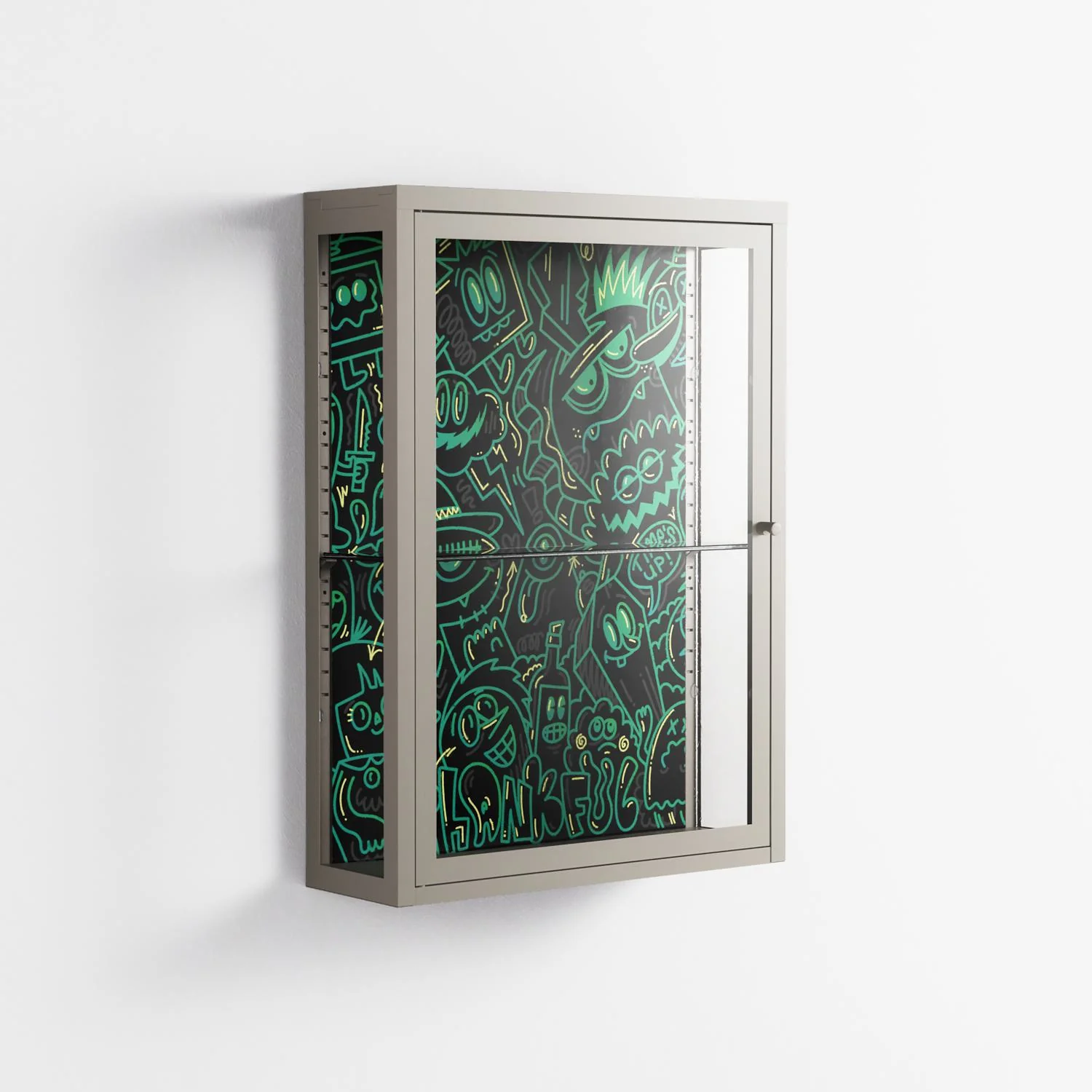 Thankful - Wall Cabinet - Craig Watkins - Pebble - Clear glass - Image 4