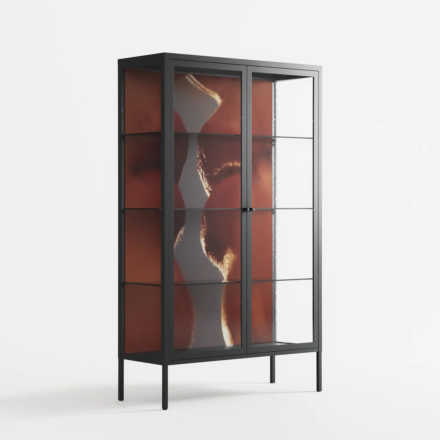 The Art Of Kissing 2 - Cabinet - Nadia Ryder - Antracite - Clear glass - Image 4
