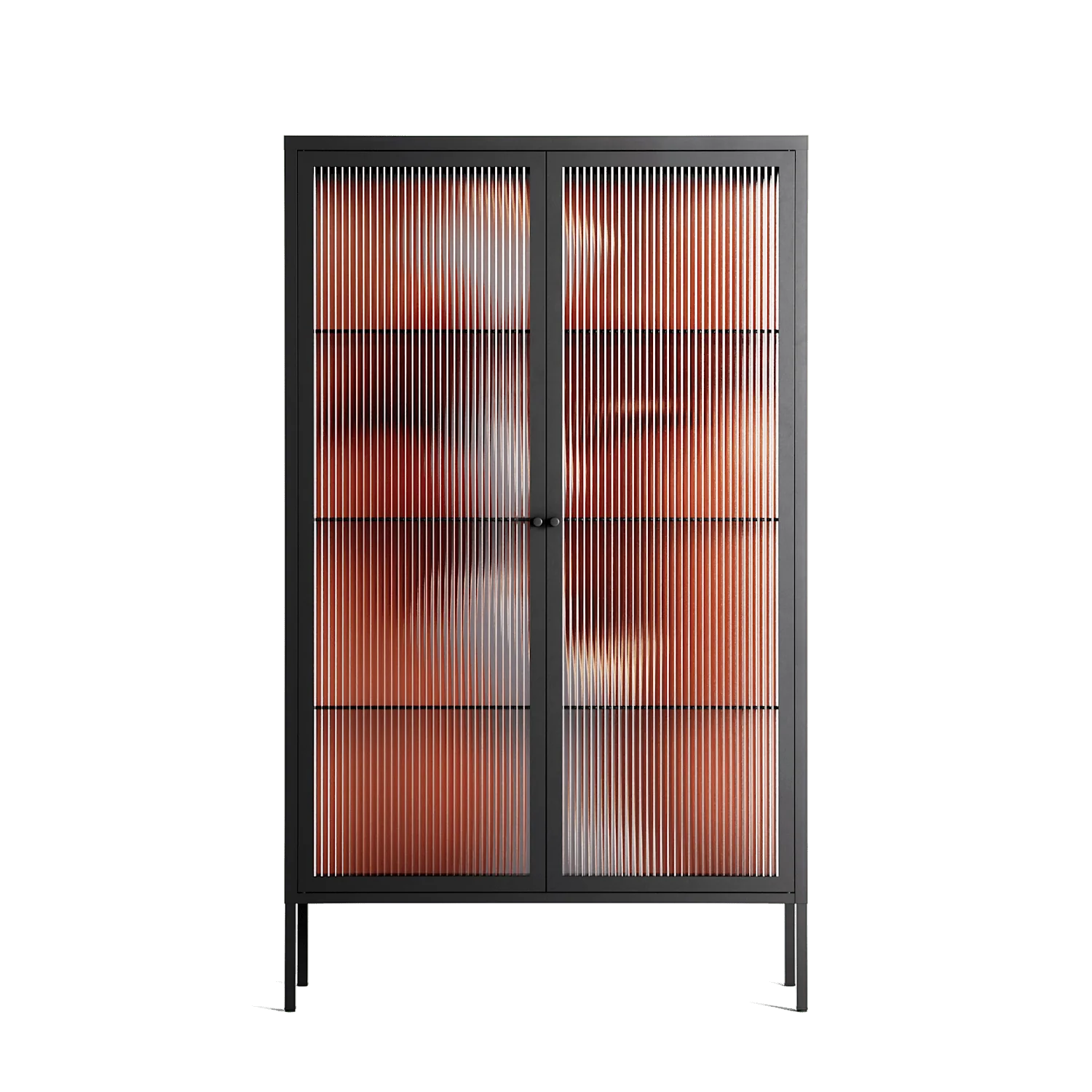 The Art Of Kissing 2 - Cabinet - Nadia Ryder - Antracite - Reeded glass