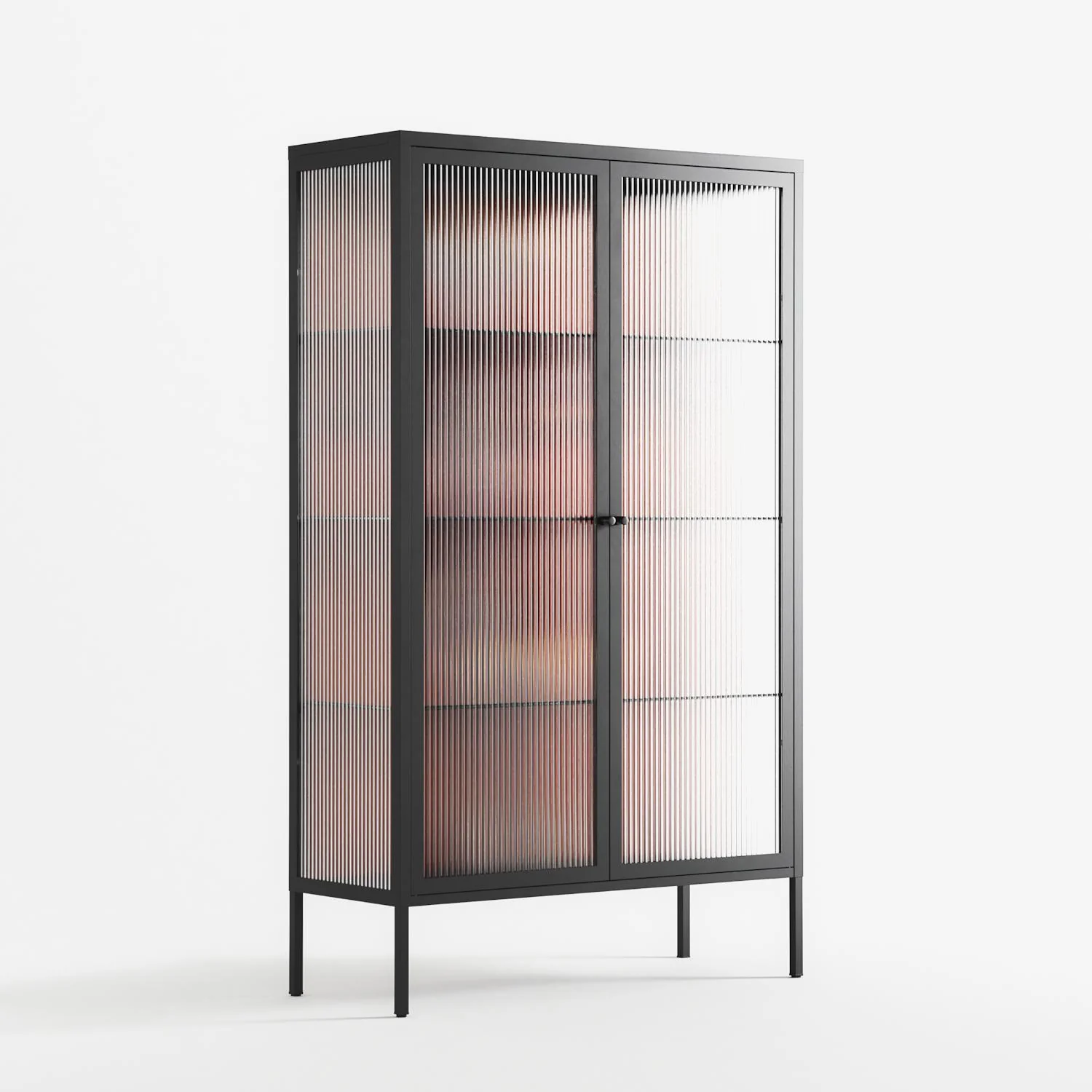 The Art Of Kissing 2 - Cabinet - Nadia Ryder - Antracite - Reeded glass - Image 4