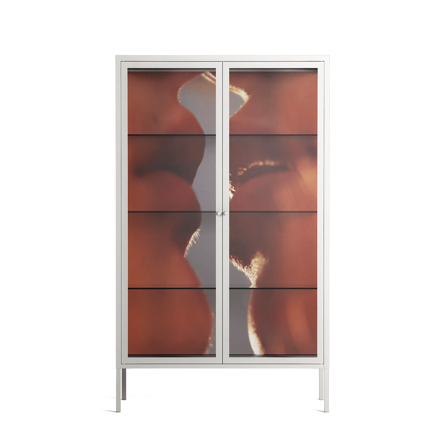 The Art Of Kissing 2 - Cabinet - Nadia Ryder - Chalk - Clear glass