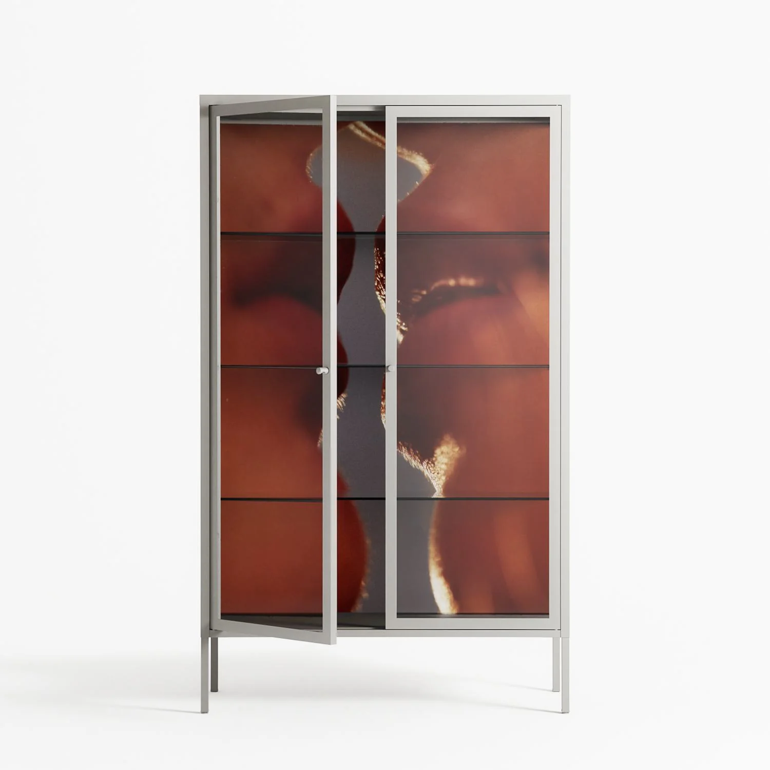The Art Of Kissing 2 - Cabinet - Nadia Ryder - Chalk - Clear glass - Image 2