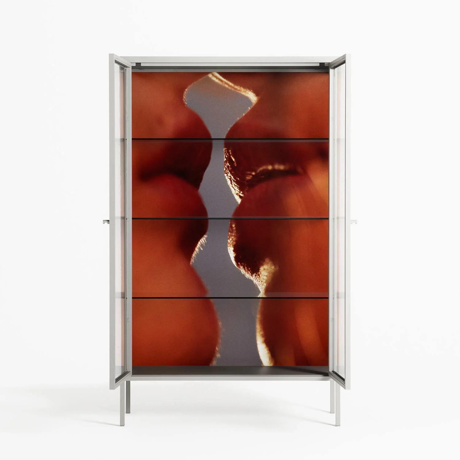 The Art Of Kissing 2 - Cabinet - Nadia Ryder - Chalk - Clear glass - Image 3