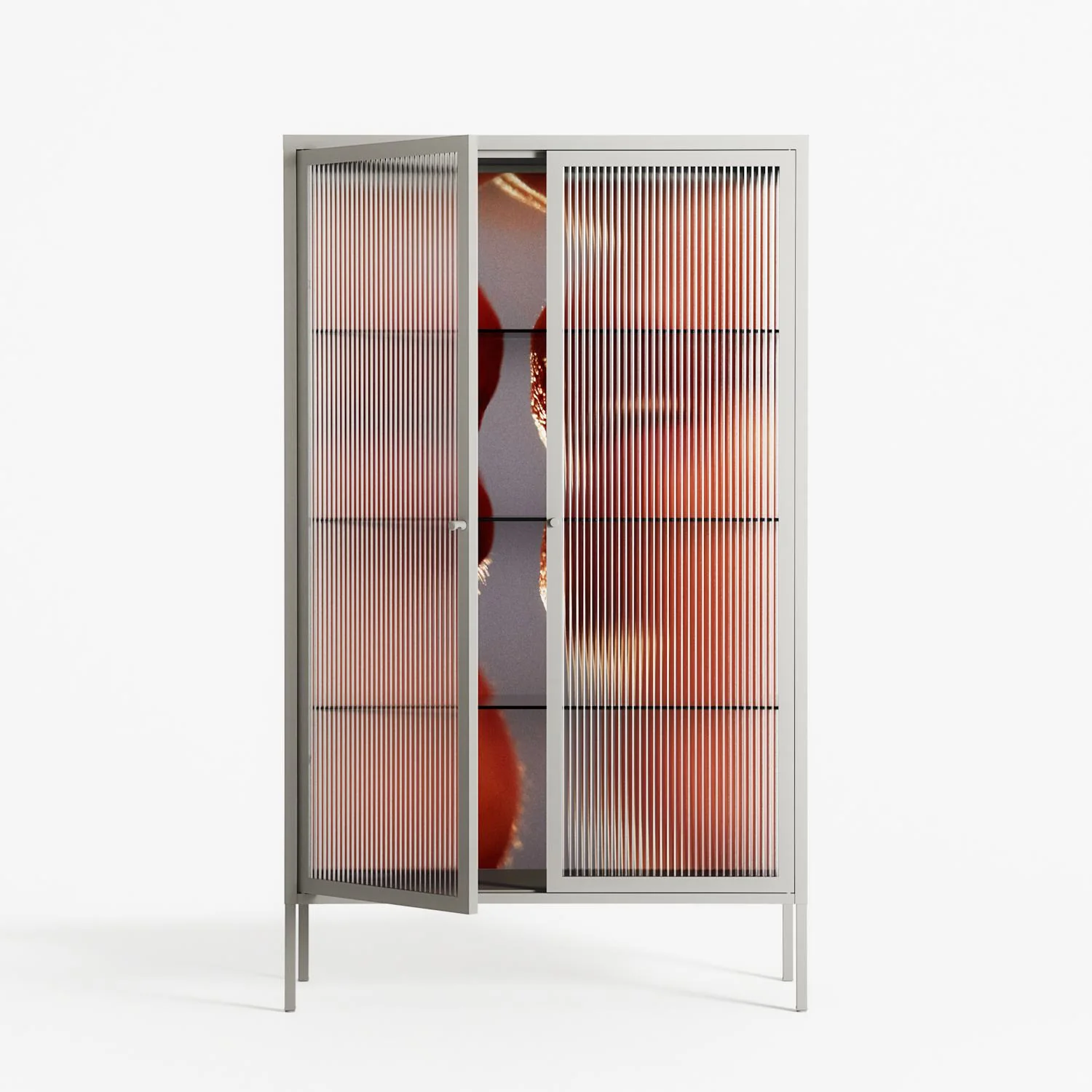 The Art Of Kissing 2 - Cabinet - Nadia Ryder - Chalk - Reeded glass - Image 2