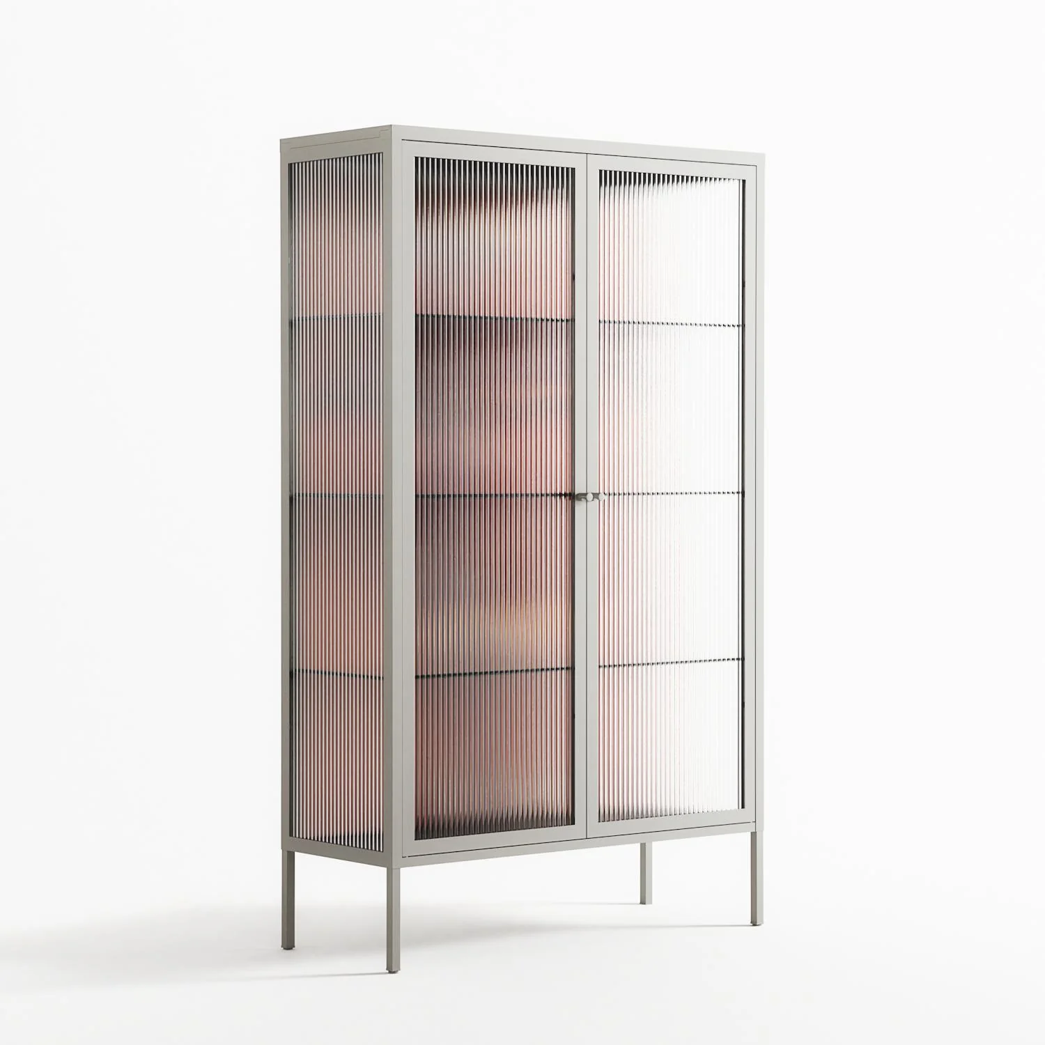 The Art Of Kissing 2 - Cabinet - Nadia Ryder - Chalk - Reeded glass - Image 4