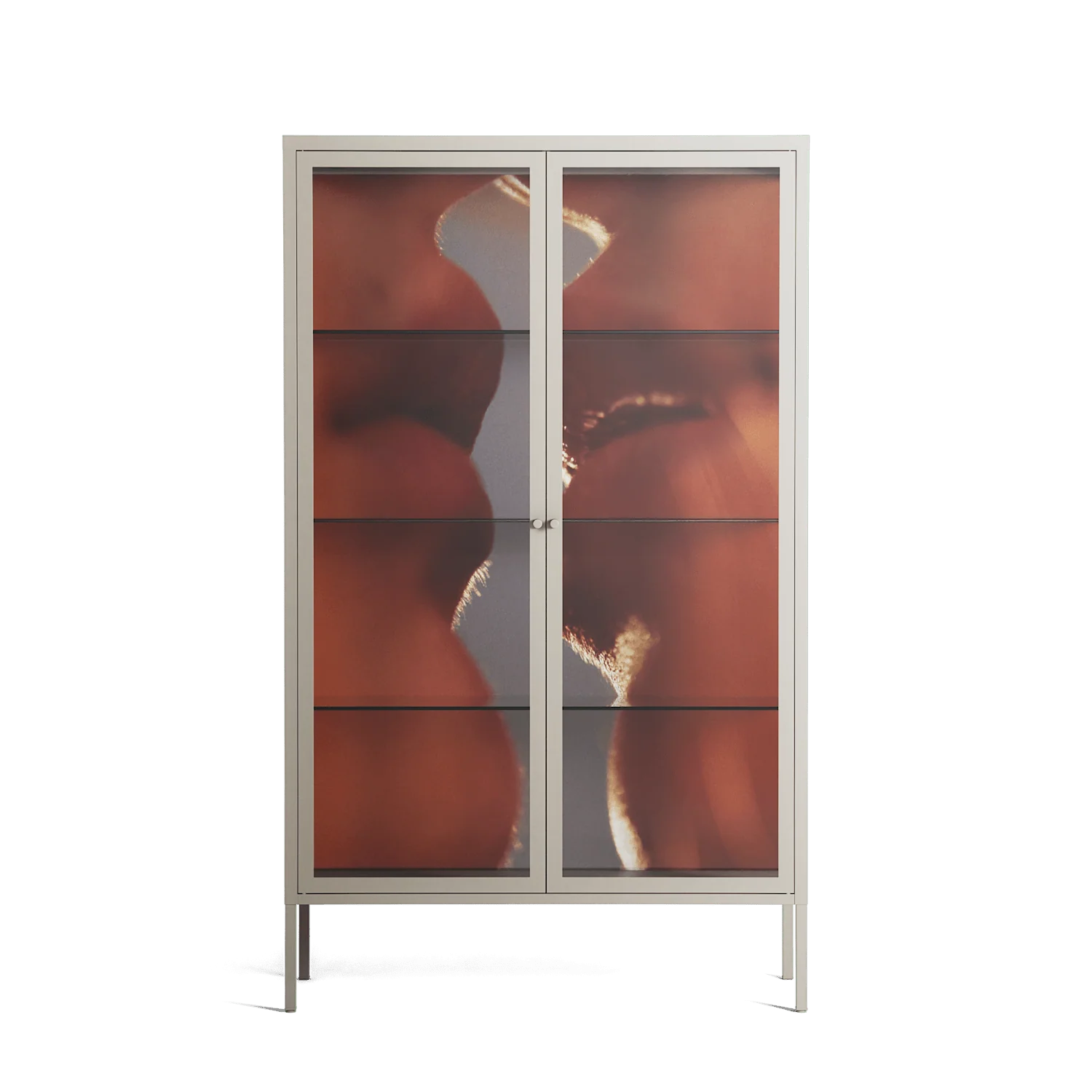The Art Of Kissing 2 - Cabinet - Nadia Ryder - Pebble - Clear glass