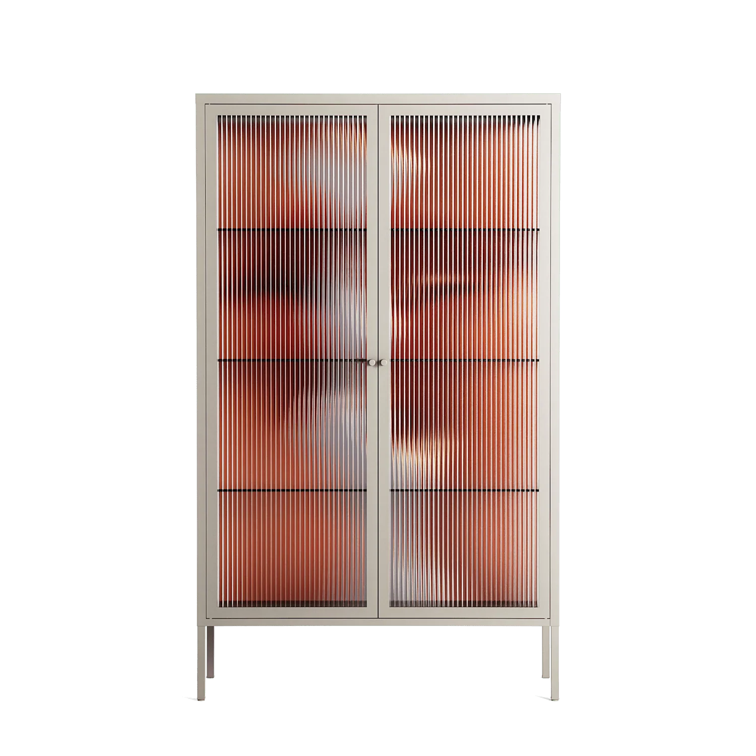 The Art Of Kissing 2 - Cabinet - Nadia Ryder - Pebble - Reeded glass