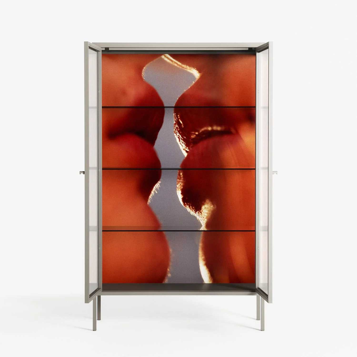 The Art Of Kissing 2 - Cabinet - Nadia Ryder - Pebble - Reeded glass - Image 3