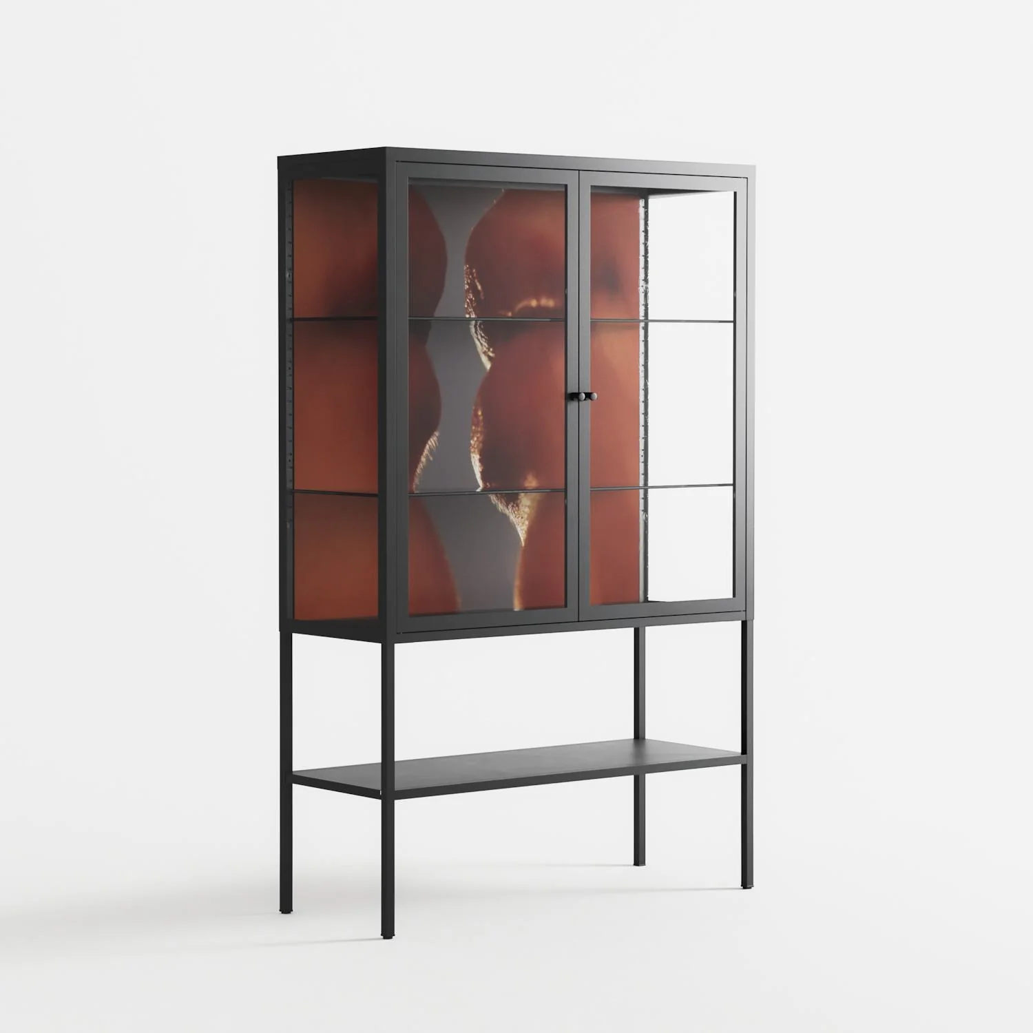 The Art Of Kissing 2 - Loft Cabinet - Nadia Ryder - Antracite - Clear glass - Image 4