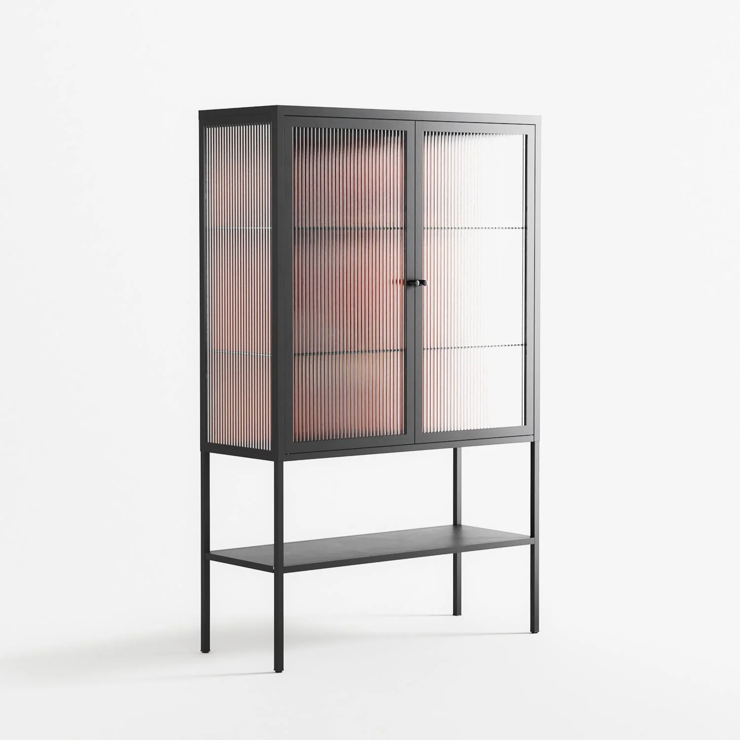 The Art Of Kissing 2 - Loft Cabinet - Nadia Ryder - Antracite - Reeded glass - Image 4