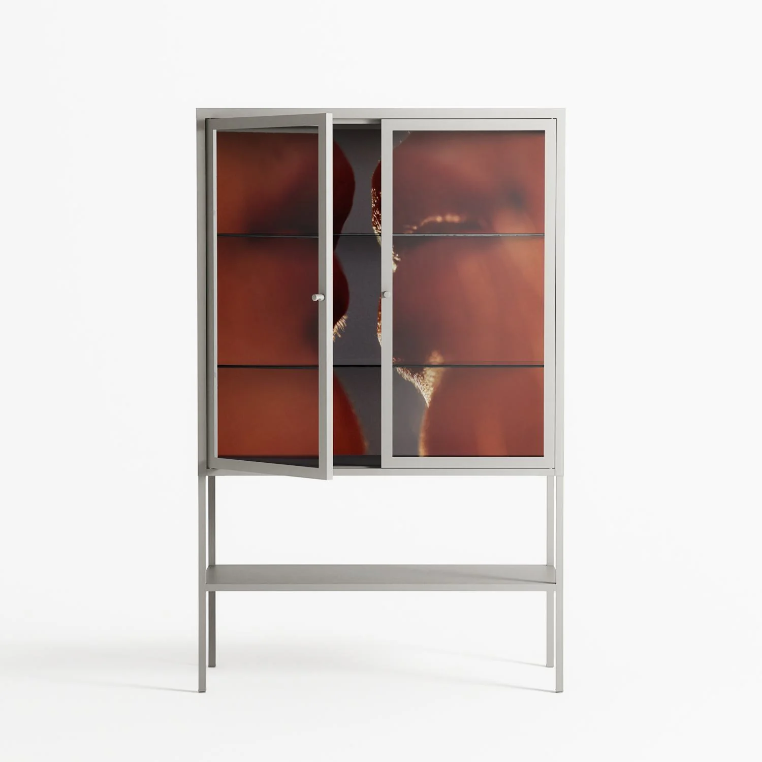 The Art Of Kissing 2 - Loft Cabinet - Nadia Ryder - Chalk - Clear glass - Image 2