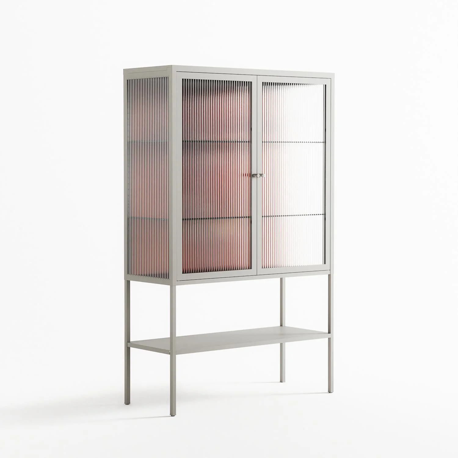 The Art Of Kissing 2 - Loft Cabinet - Nadia Ryder - Chalk - Reeded glass - Image 4