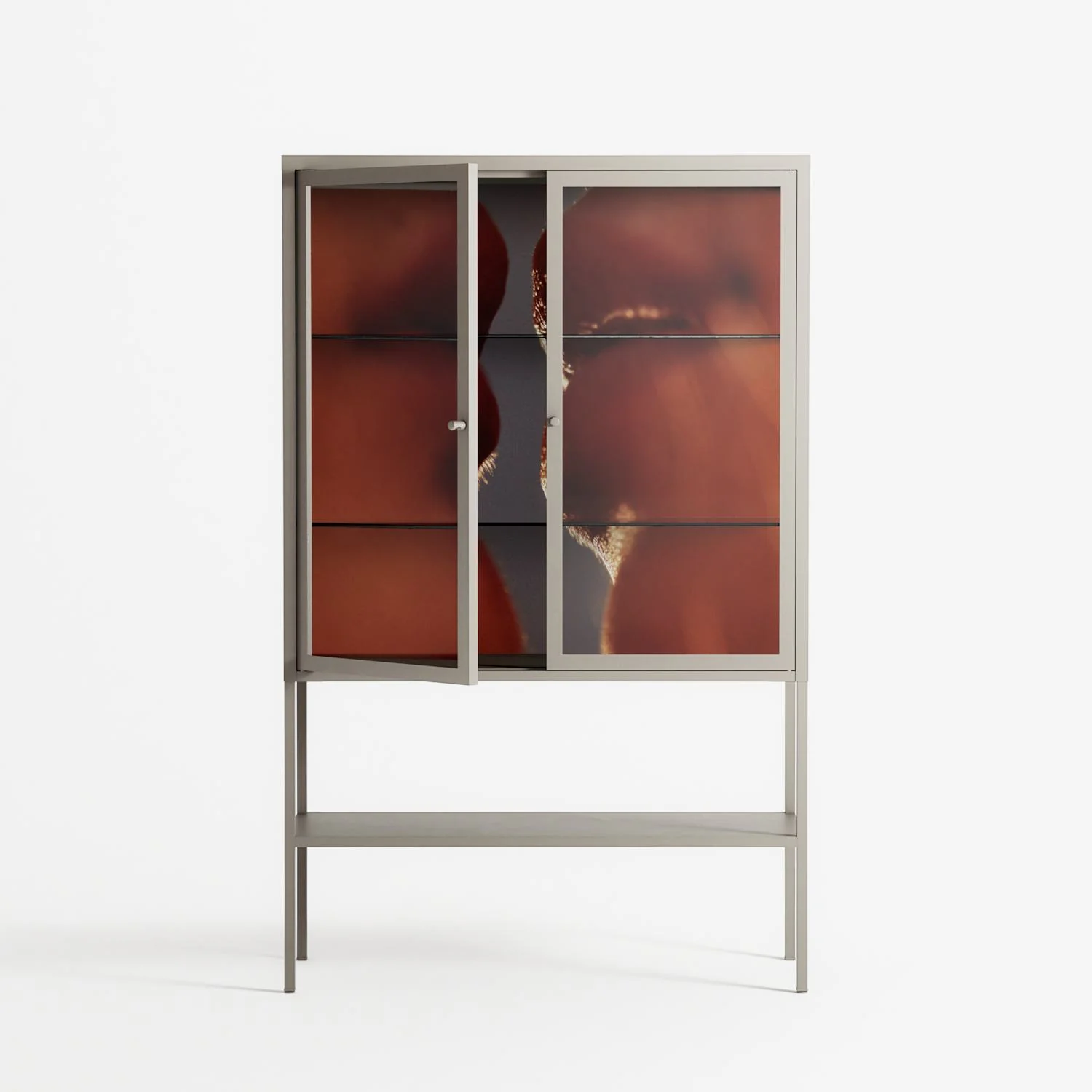 The Art Of Kissing 2 - Loft Cabinet - Nadia Ryder - Pebble - Clear glass - Image 2