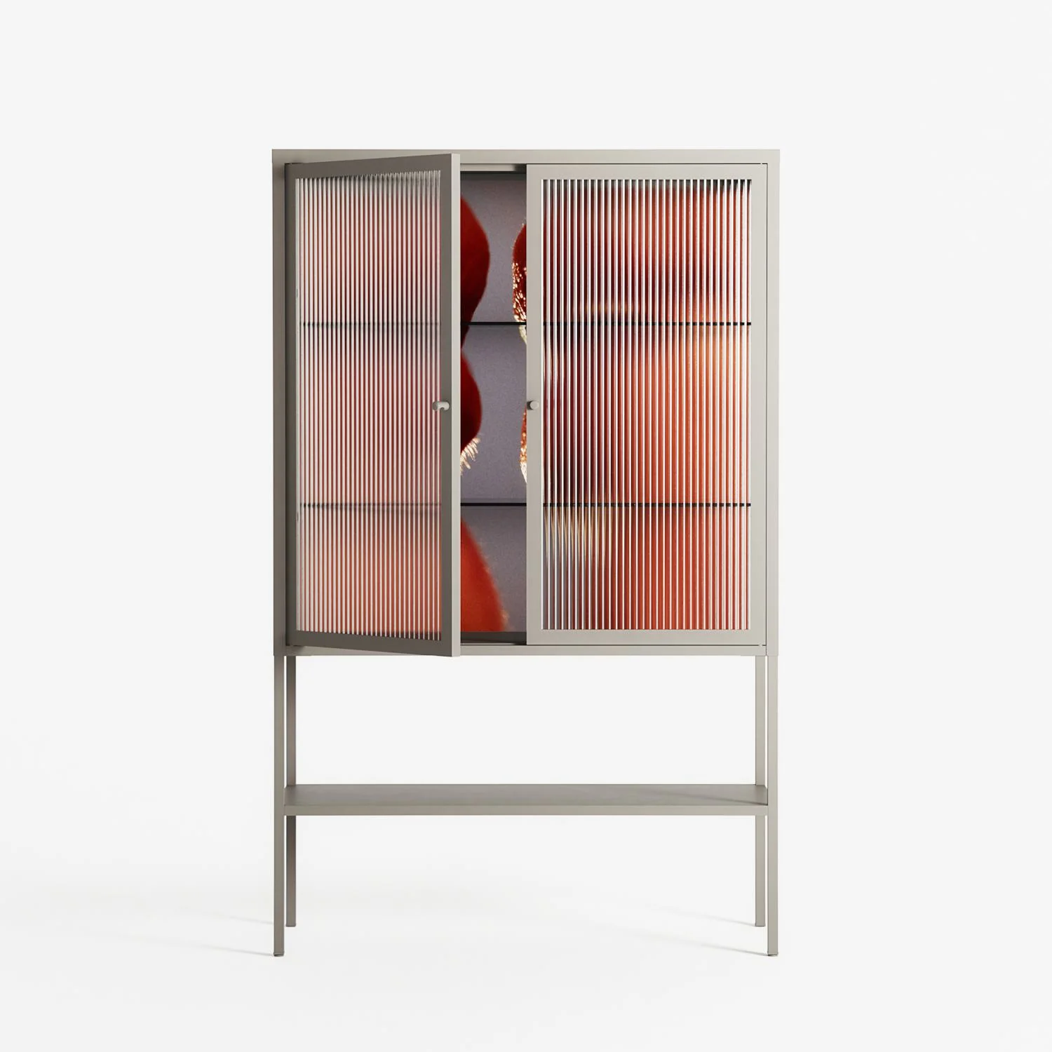 The Art Of Kissing 2 - Loft Cabinet - Nadia Ryder - Pebble - Reeded glass - Image 2
