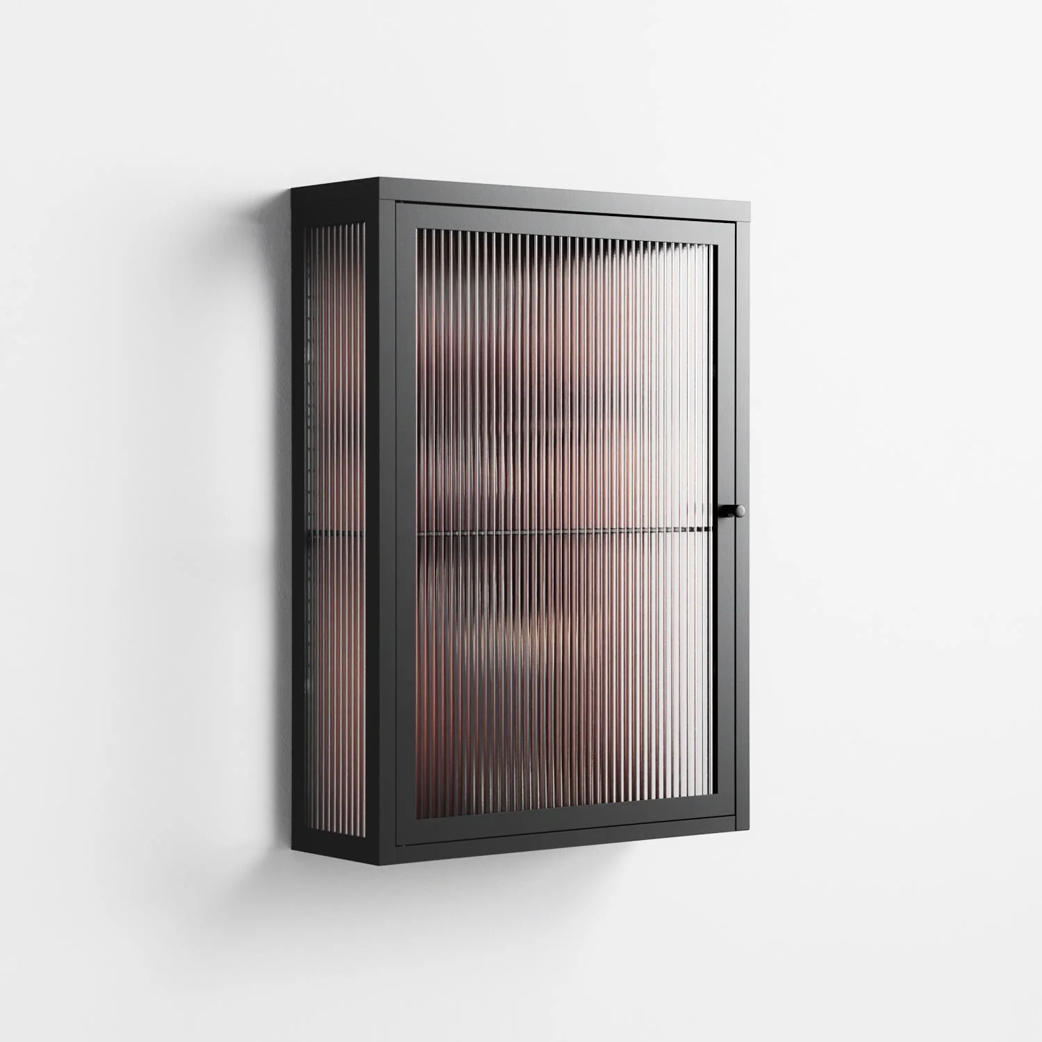 The Art Of Kissing 2 - Wall Cabinet - Nadia Ryder - Antracite - Reeded glass - Image 4