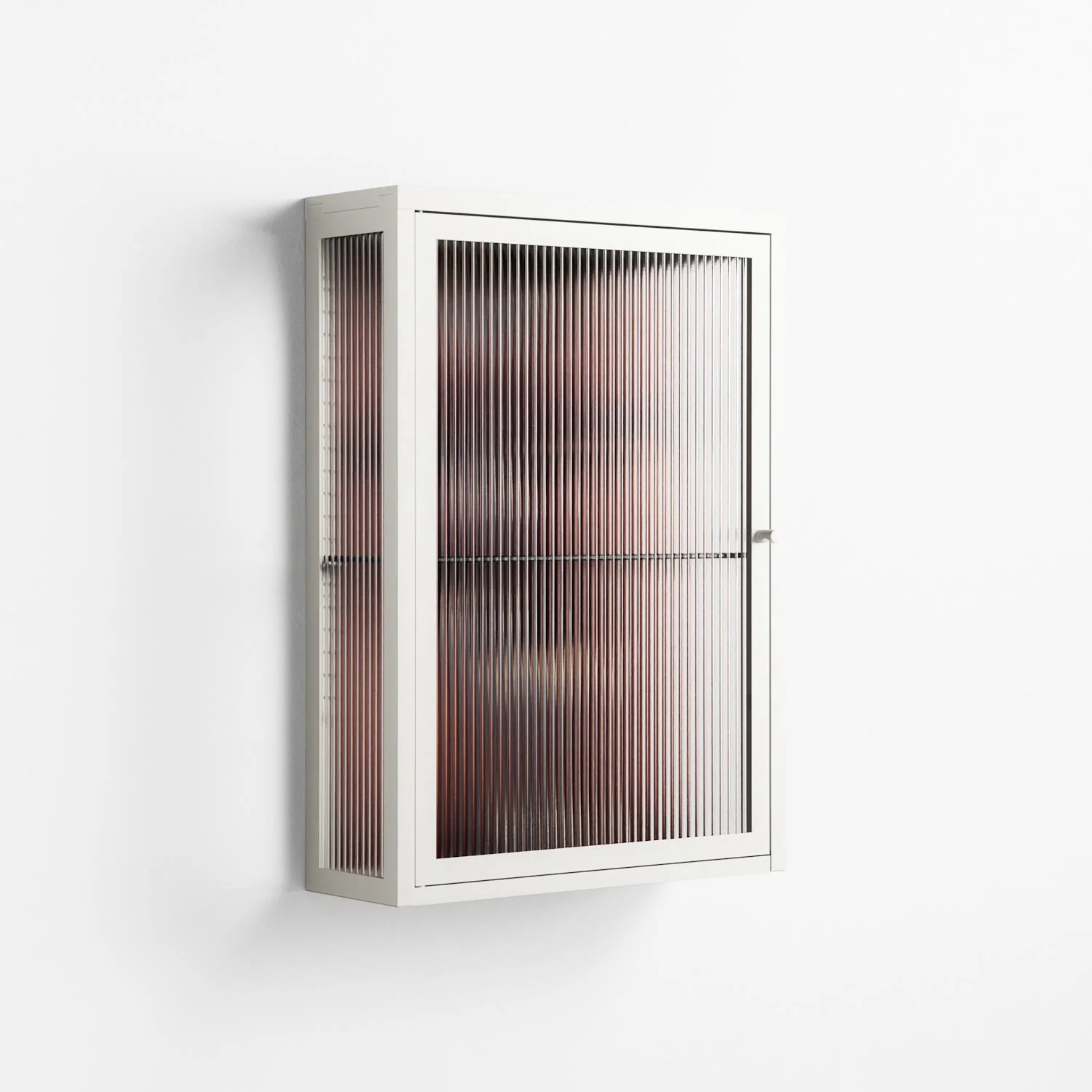 The Art Of Kissing 2 - Wall Cabinet - Nadia Ryder - Chalk - Reeded glass - Image 4