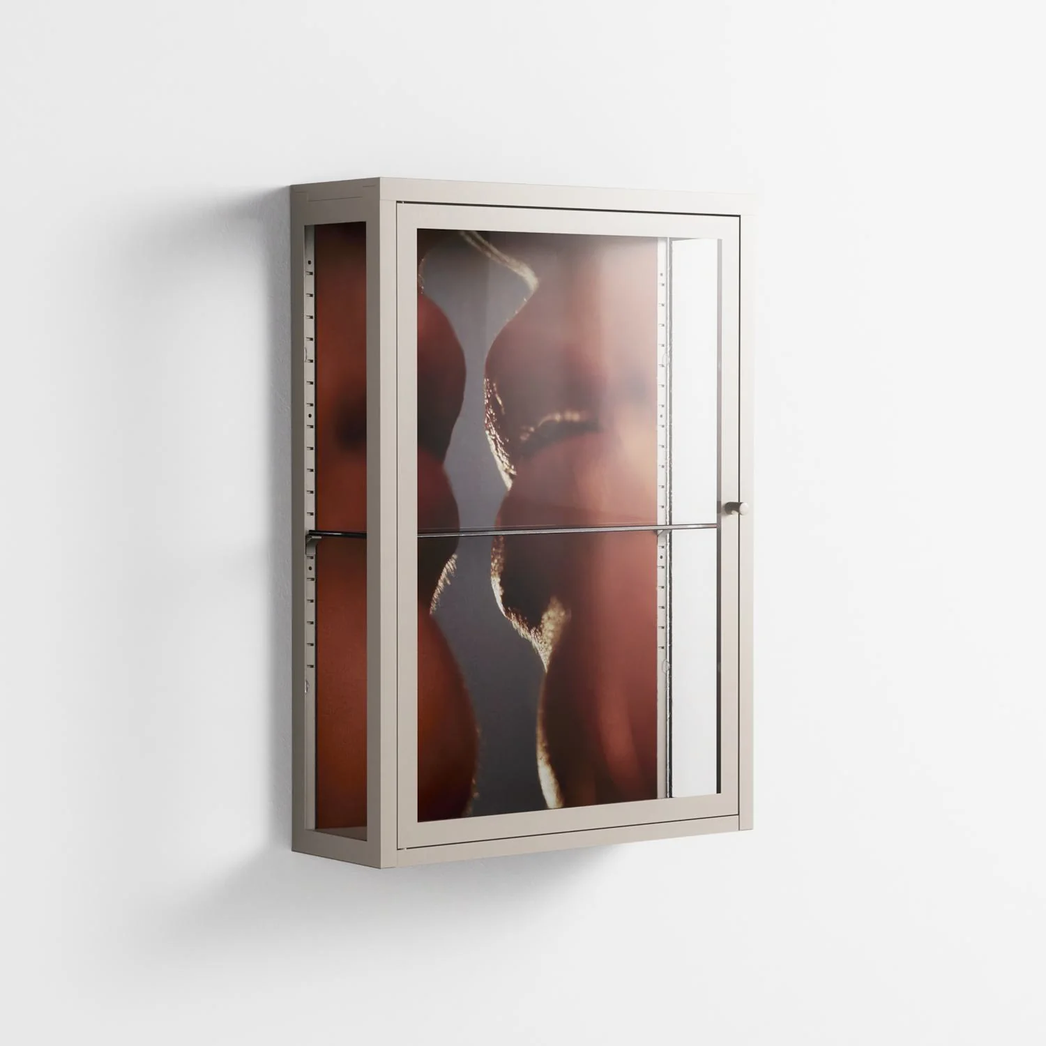 The Art Of Kissing 2 - Wall Cabinet - Nadia Ryder - Pebble - Clear glass - Image 4