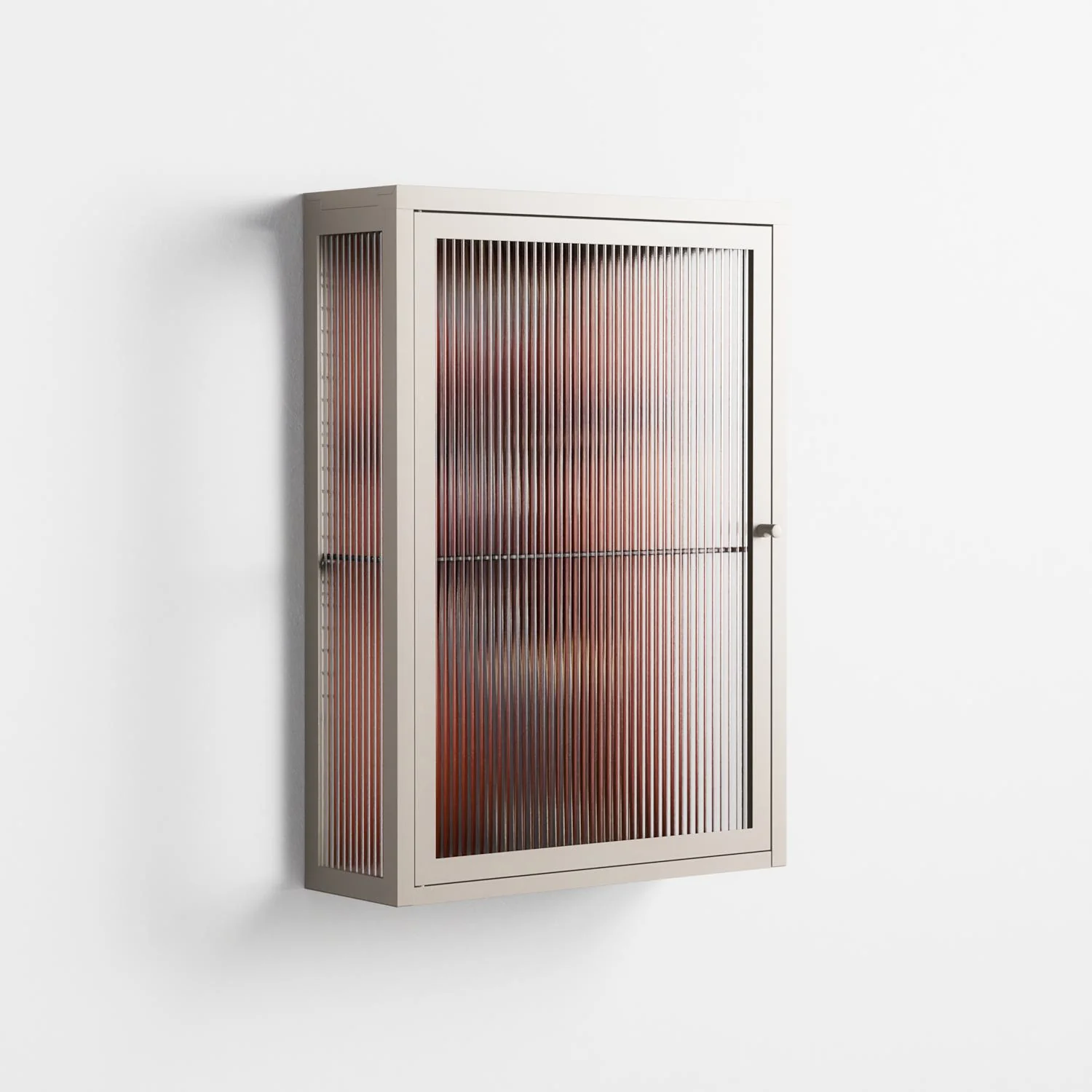 The Art Of Kissing 2 - Wall Cabinet - Nadia Ryder - Pebble - Reeded glass - Image 4