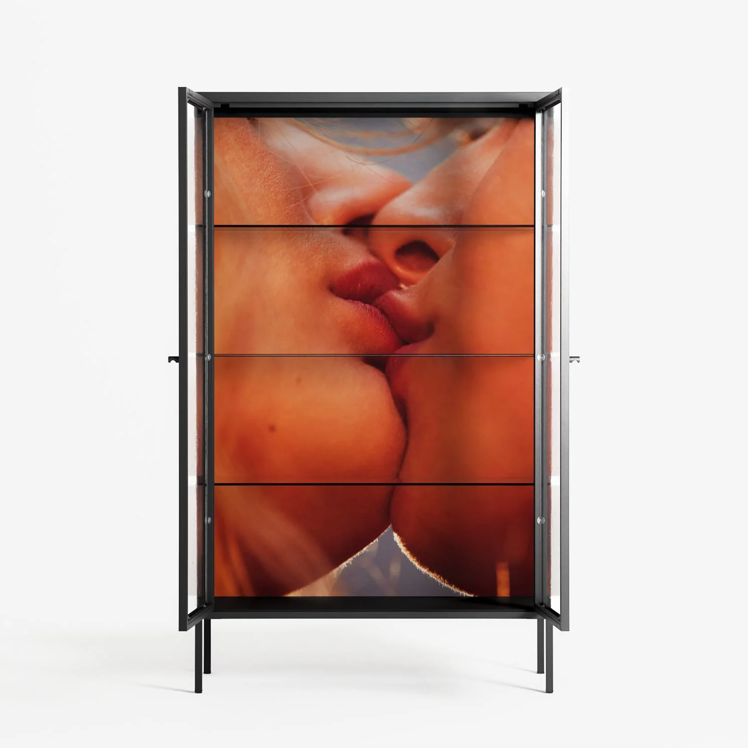 The Art Of Kissing - Cabinet - Nadia Ryder - Antracite - Clear glass - Image 3