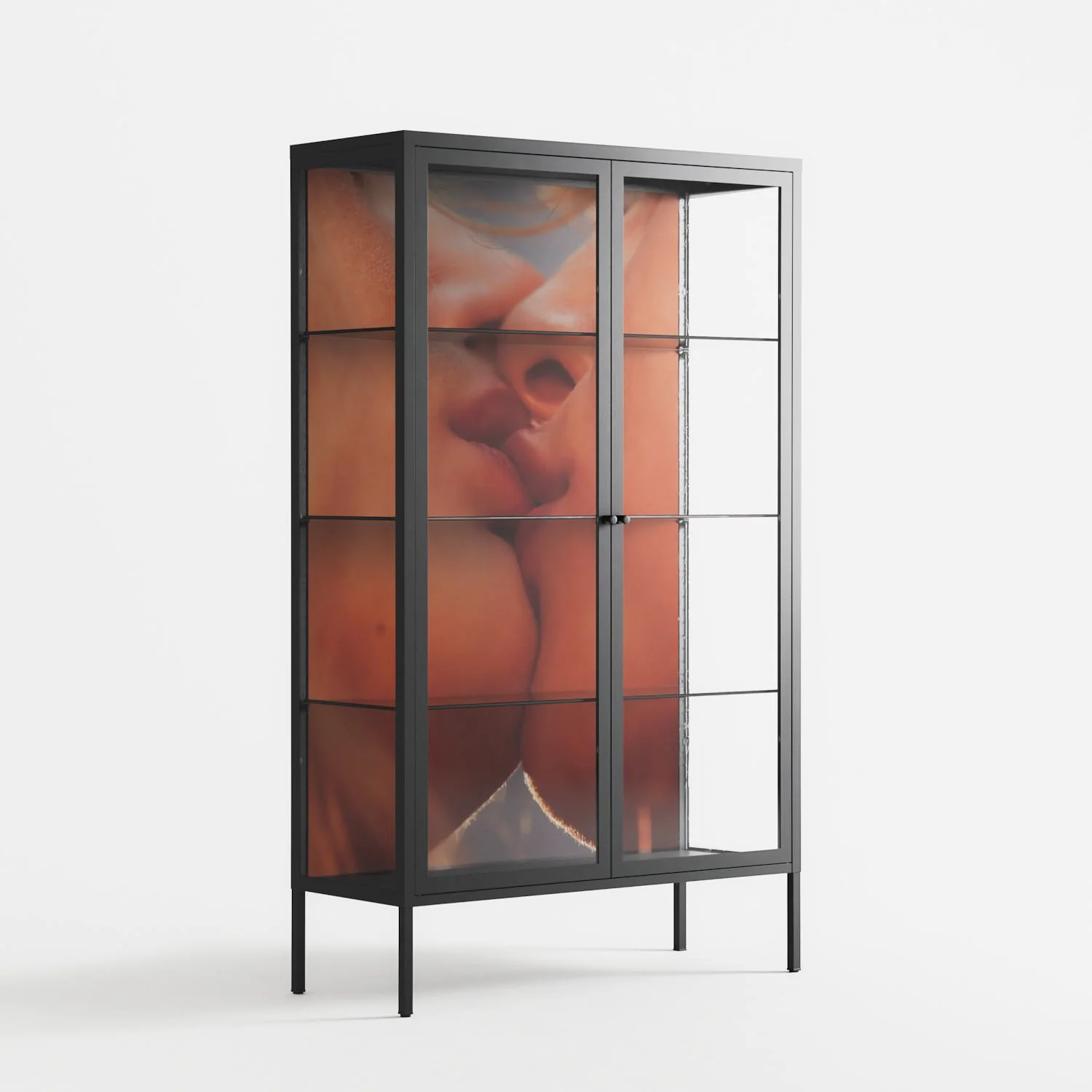 The Art Of Kissing - Cabinet - Nadia Ryder - Antracite - Clear glass - Image 4