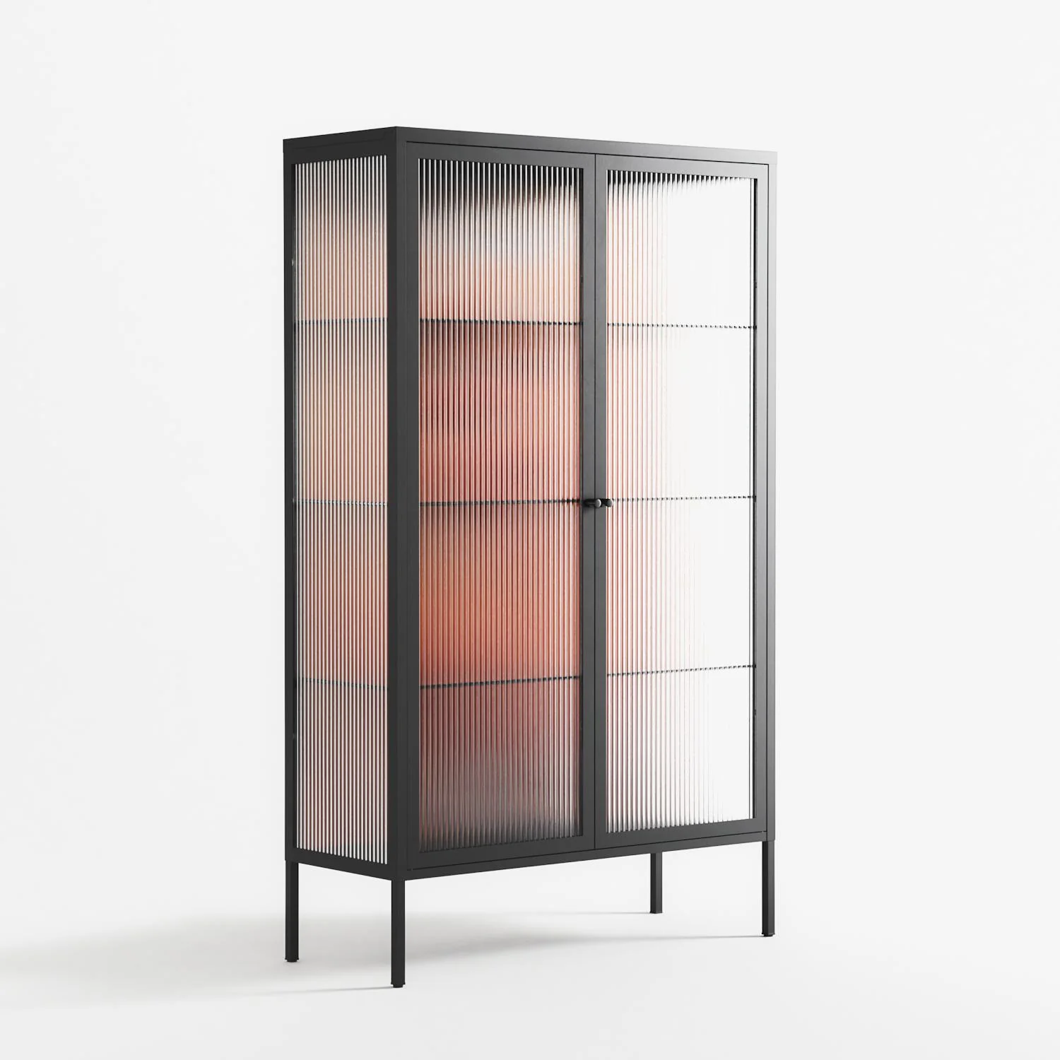 The Art Of Kissing - Cabinet - Nadia Ryder - Antracite - Reeded glass - Image 4