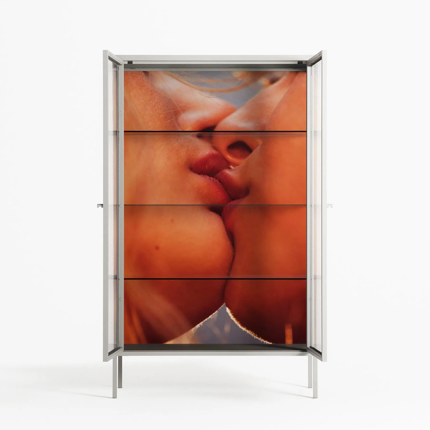 The Art Of Kissing - Cabinet - Nadia Ryder - Chalk - Clear glass - Image 3