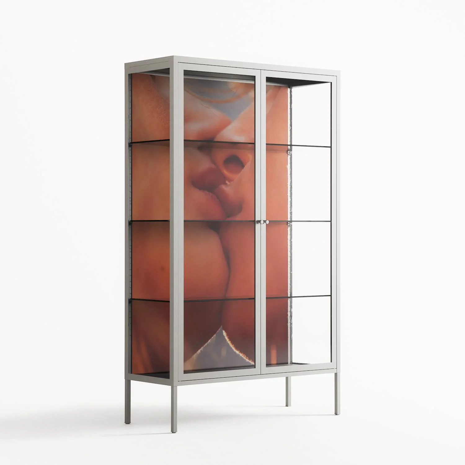 The Art Of Kissing - Cabinet - Nadia Ryder - Chalk - Clear glass - Image 4