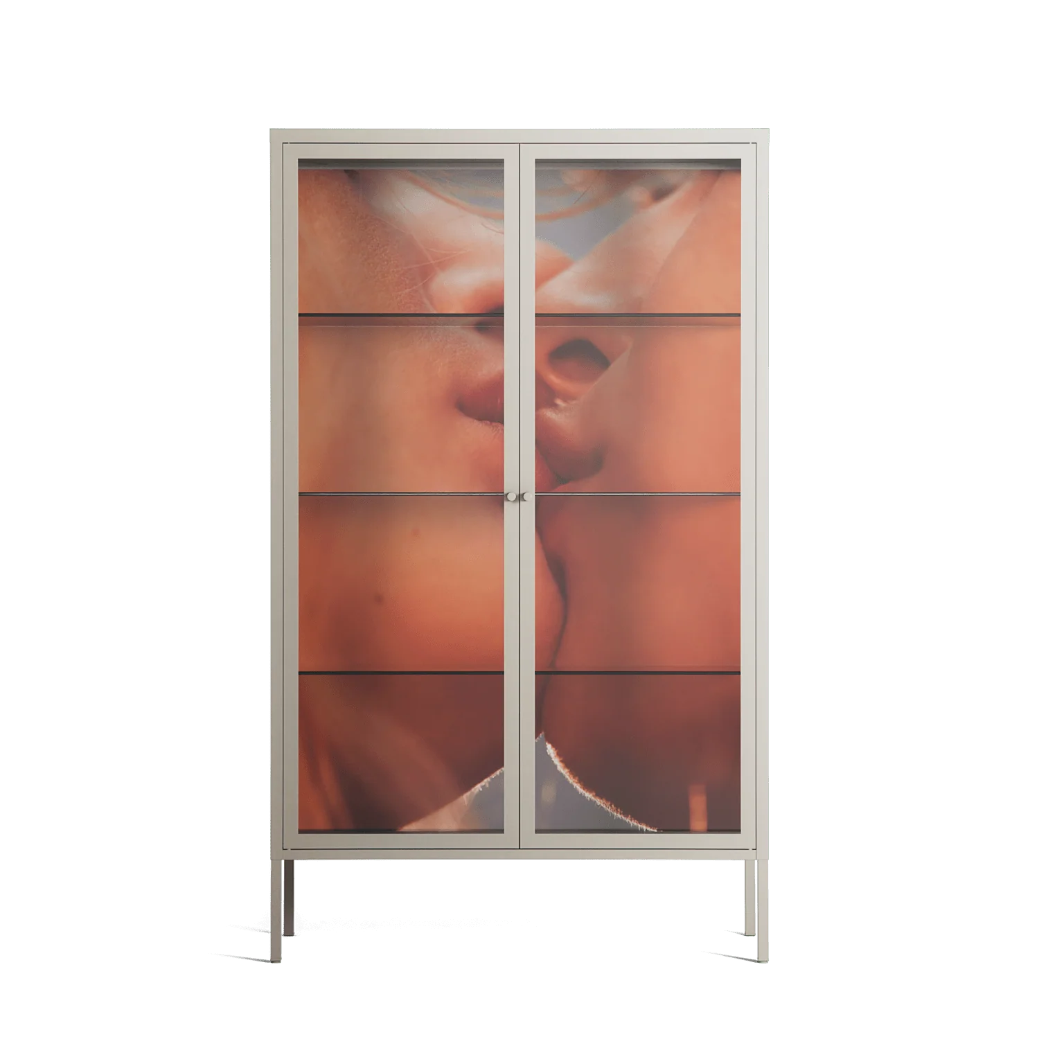 The Art Of Kissing - Cabinet - Nadia Ryder - Pebble - Clear glass