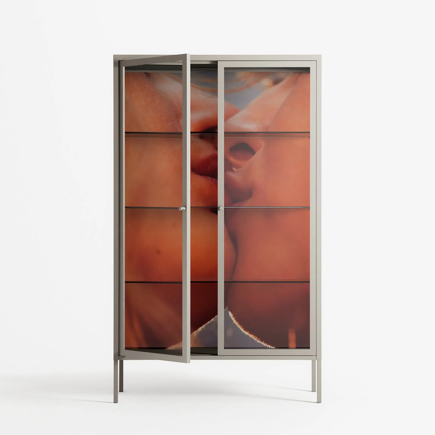 The Art Of Kissing - Cabinet - Nadia Ryder - Pebble - Clear glass - Image 2