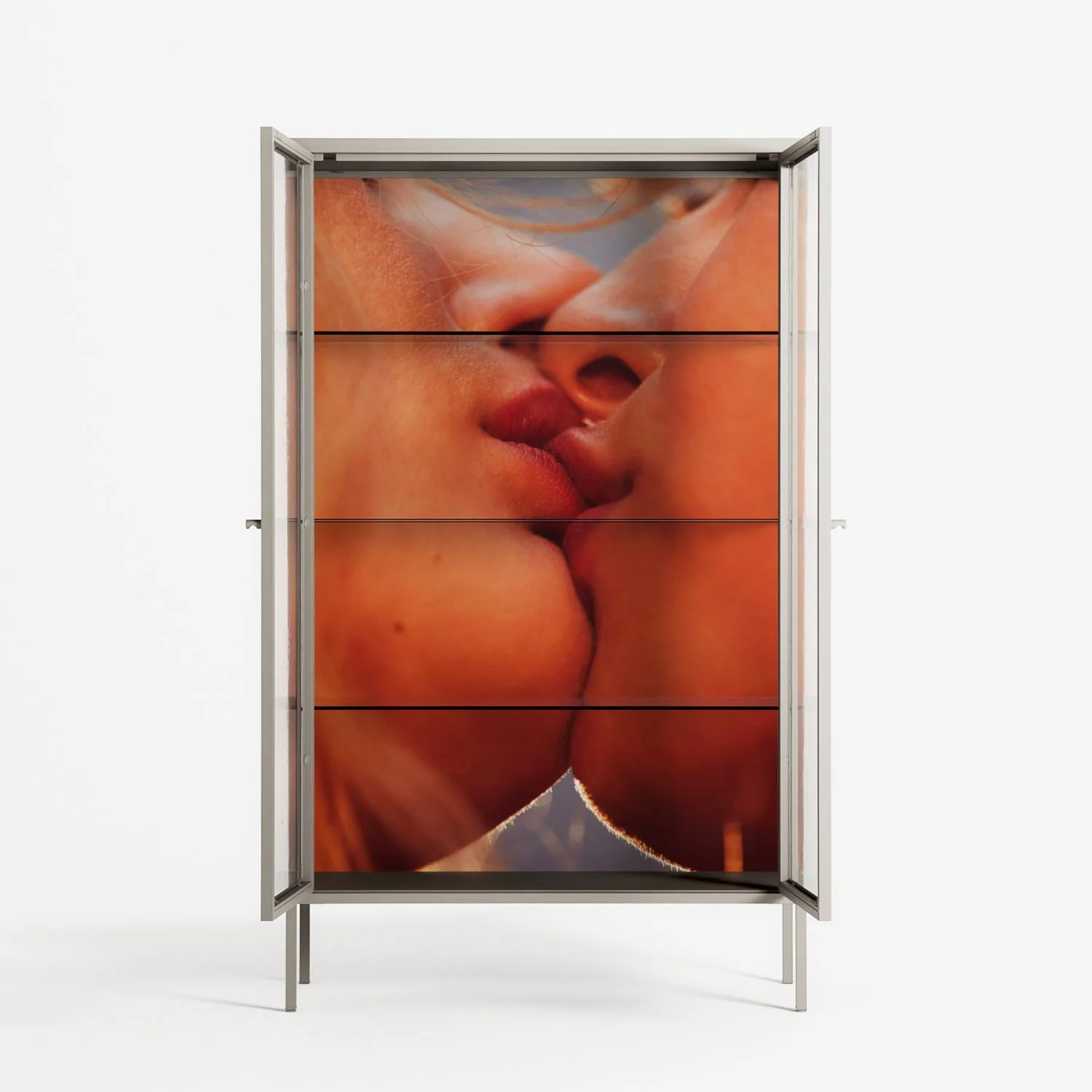 The Art Of Kissing - Cabinet - Nadia Ryder - Pebble - Clear glass - Image 3