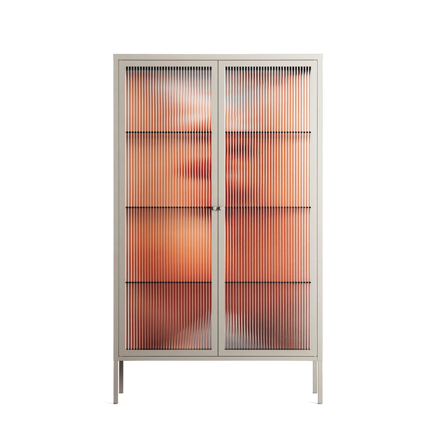 The Art Of Kissing - Cabinet - Nadia Ryder - Pebble - Reeded glass