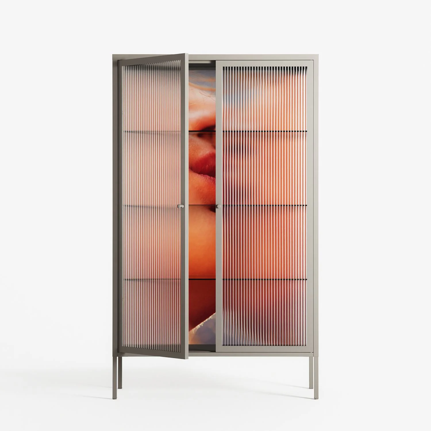 The Art Of Kissing - Cabinet - Nadia Ryder - Pebble - Reeded glass - Image 2