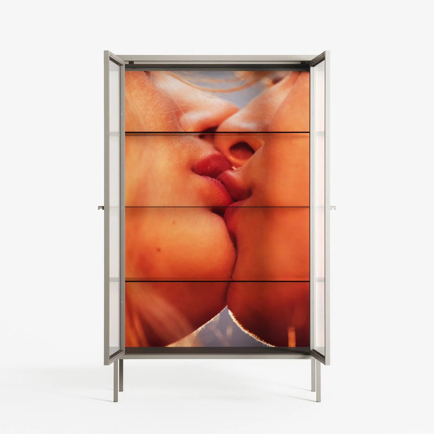The Art Of Kissing - Cabinet - Nadia Ryder - Pebble - Reeded glass - Image 3