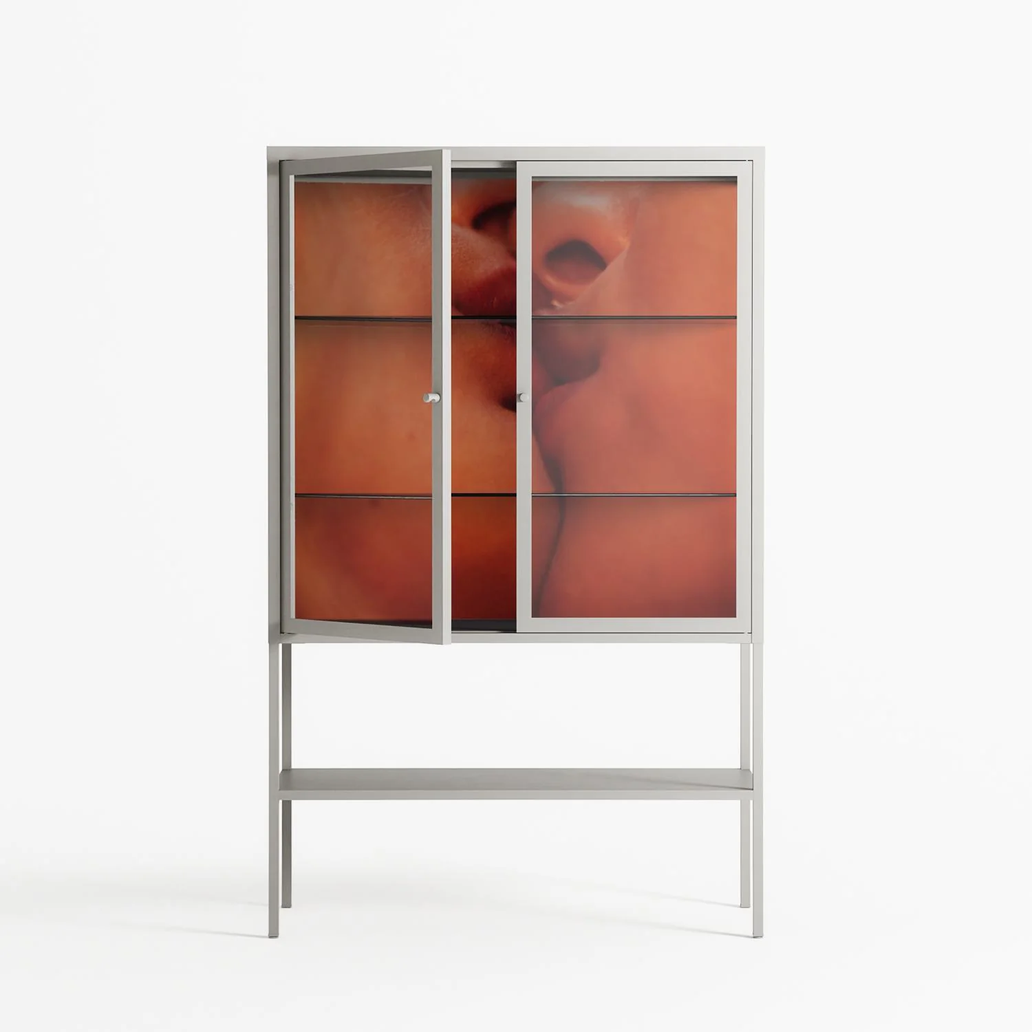 The Art Of Kissing - Loft Cabinet - Nadia Ryder - Chalk - Clear glass - Image 2