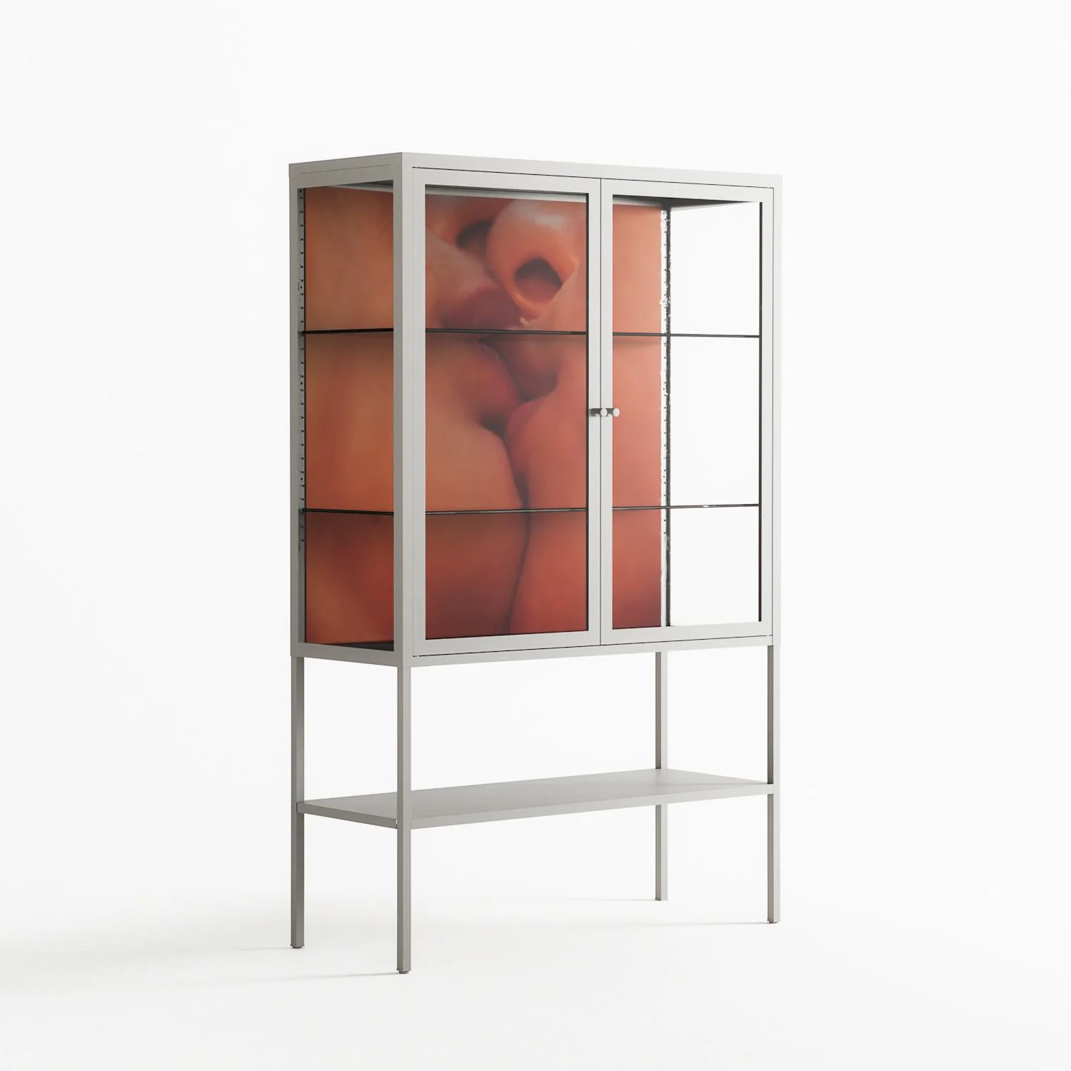 The Art Of Kissing - Loft Cabinet - Nadia Ryder - Chalk - Clear glass - Image 4